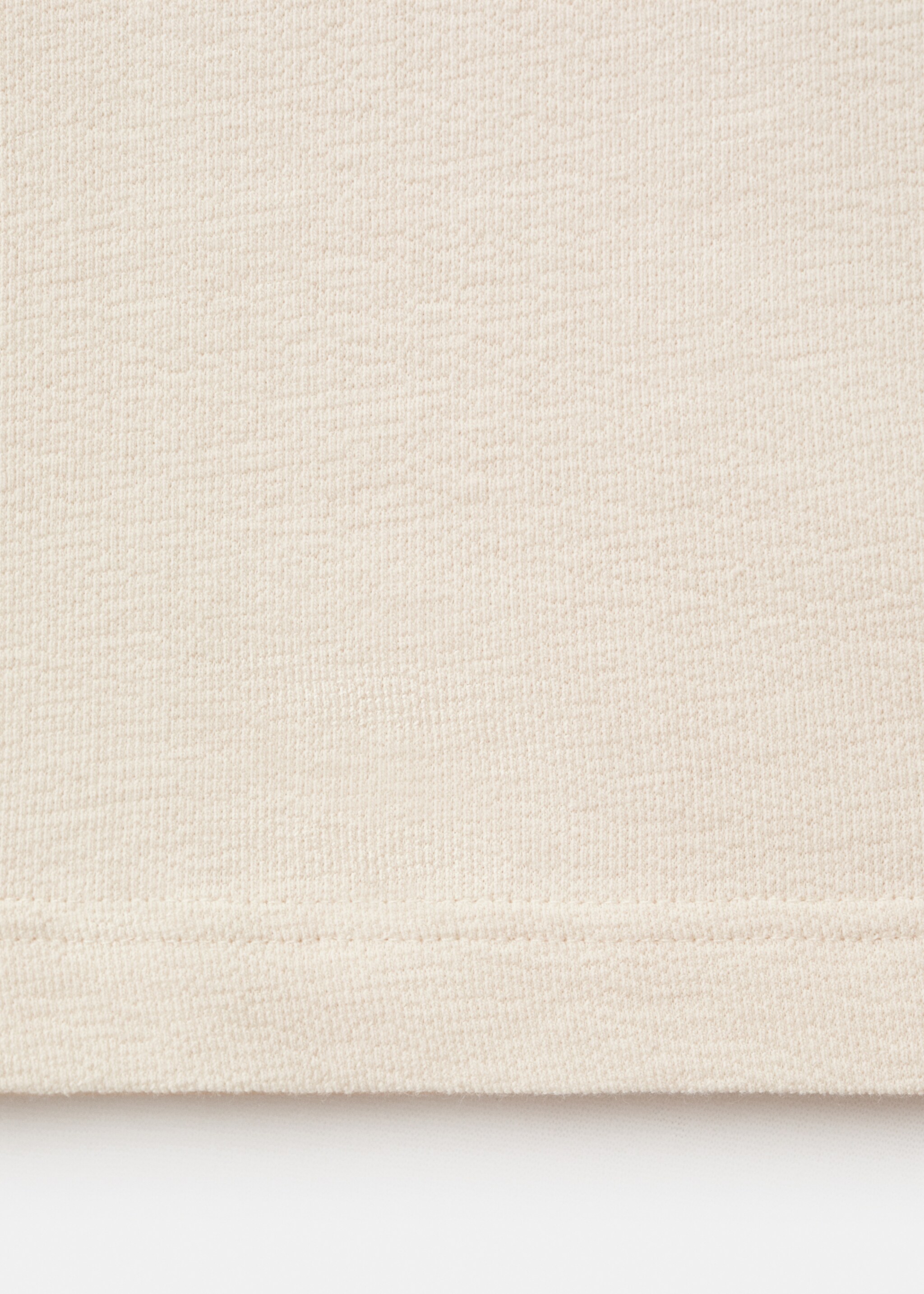 100% cotton relaxed-fit structured t-shirt - Details of the article 0, White. Ref: 17024450-00.