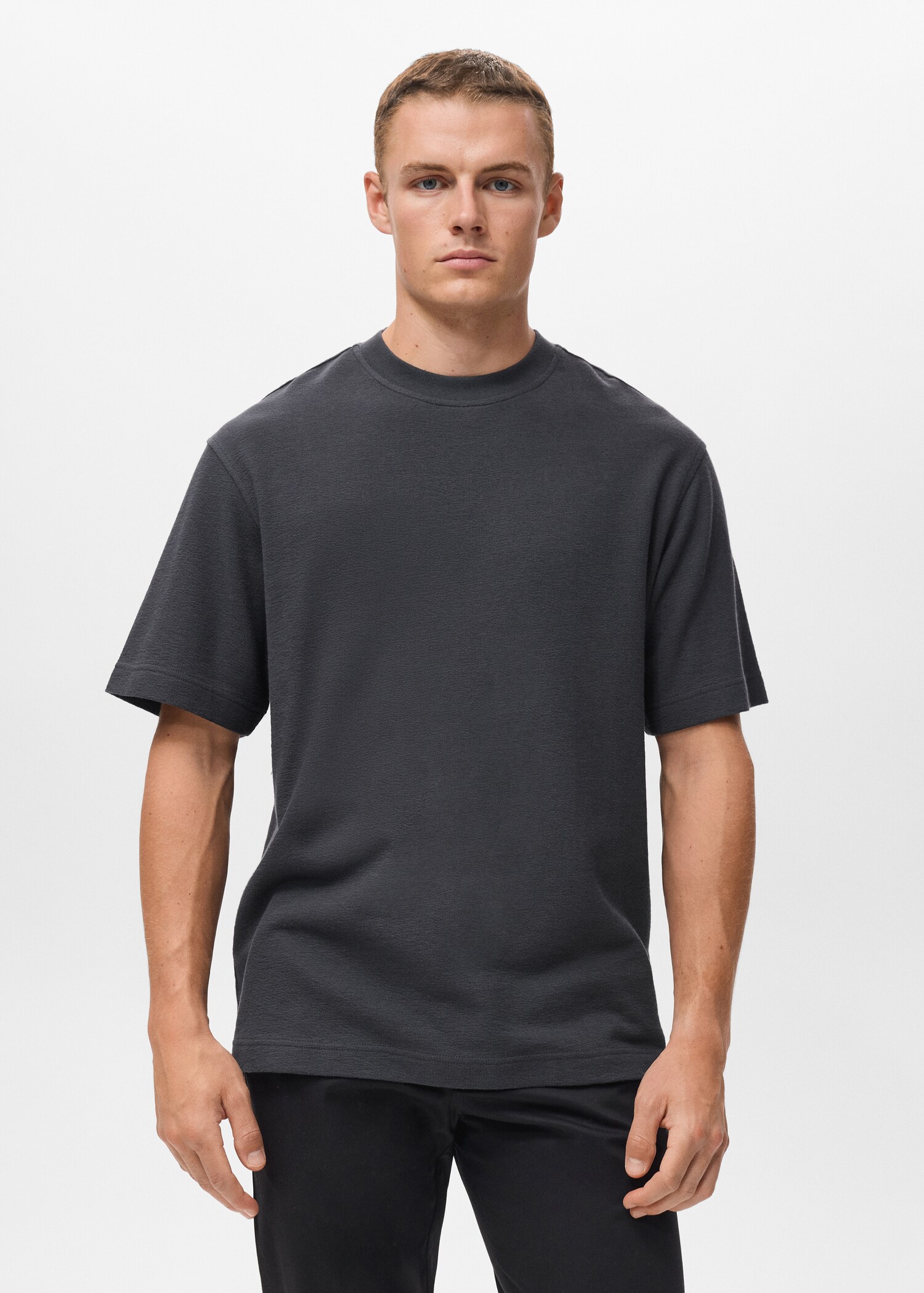 Camiseta estructura 100% algodón relaxed fit - Plano medio