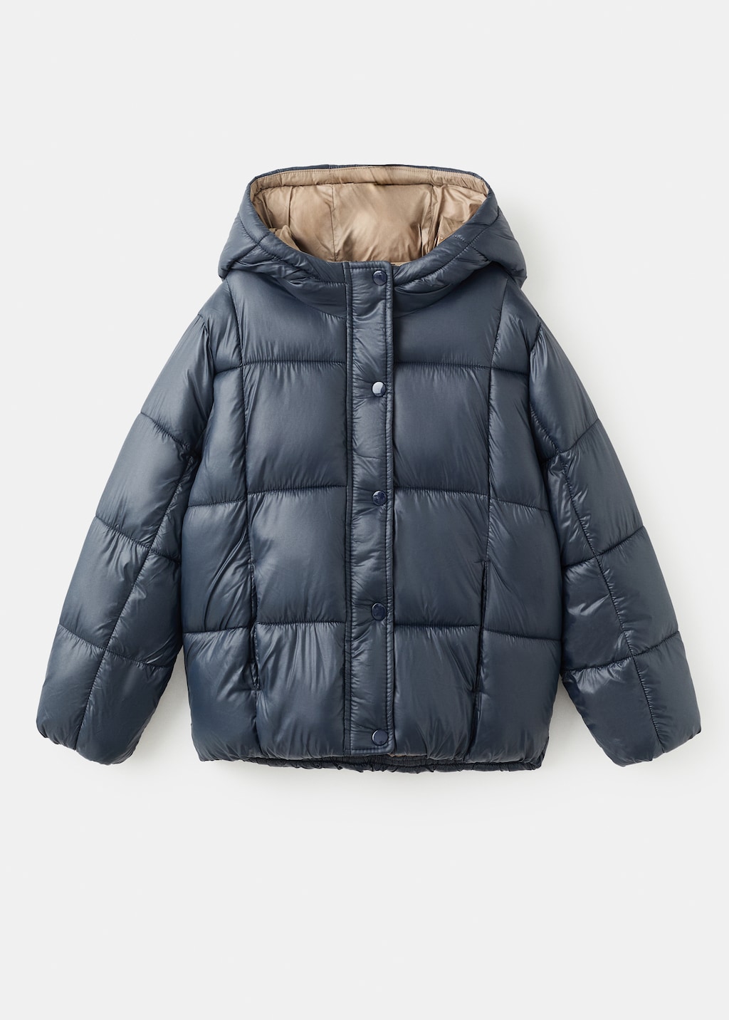 Two-tone hooded anorak