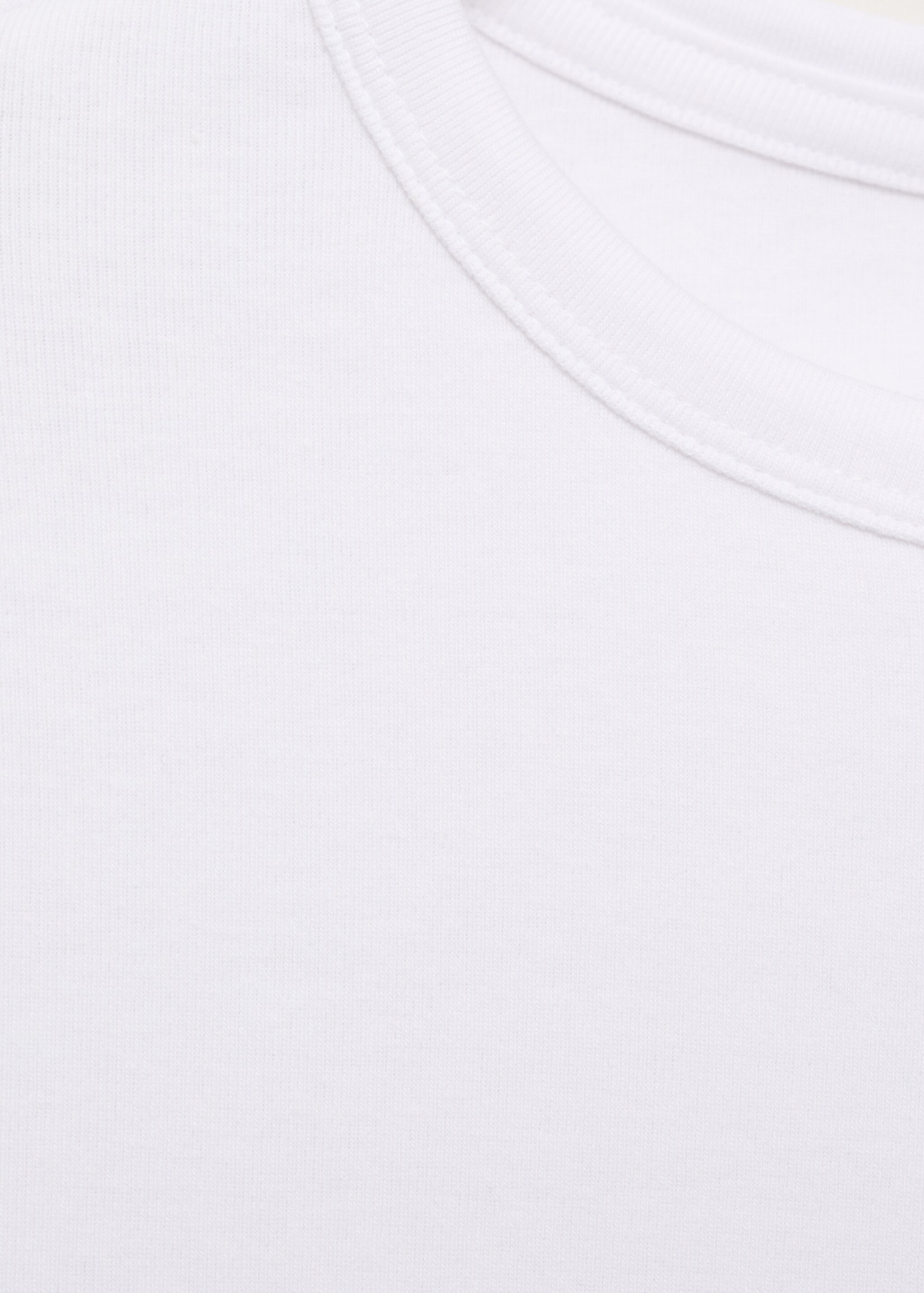 Essential cotton-blend T-shirt - Details of the article 8, Off White. Ref: 17024777-00.