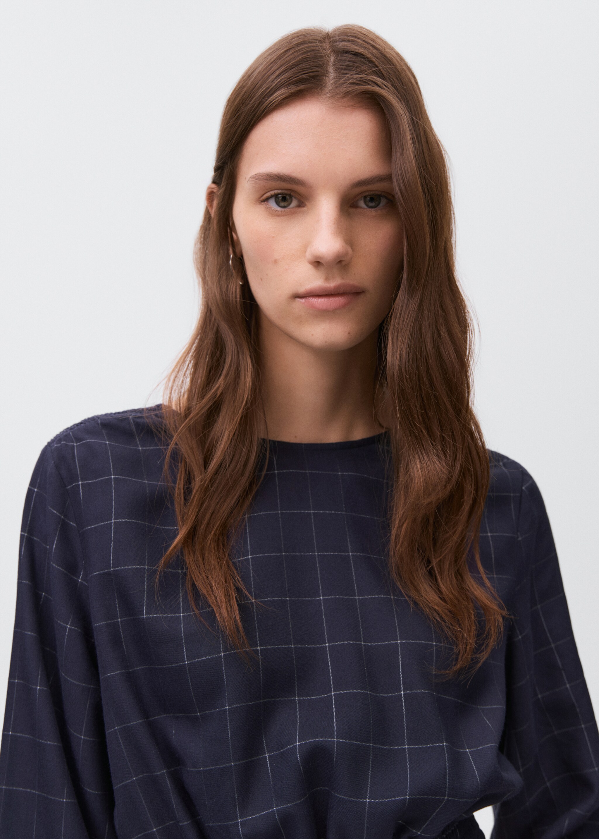 Lurex check blouse - Details of the article 1