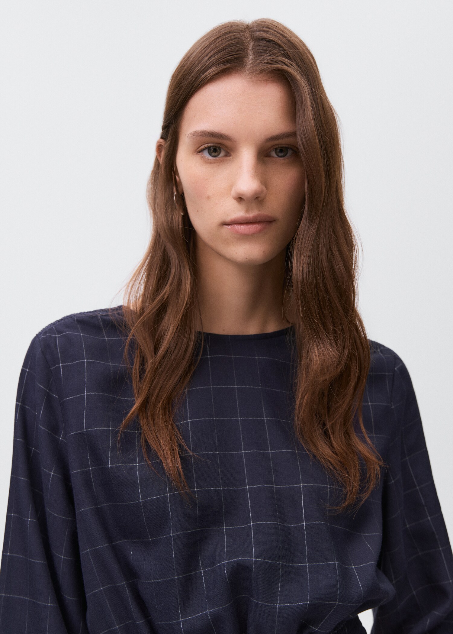 Lurex check blouse - Details of the article 1