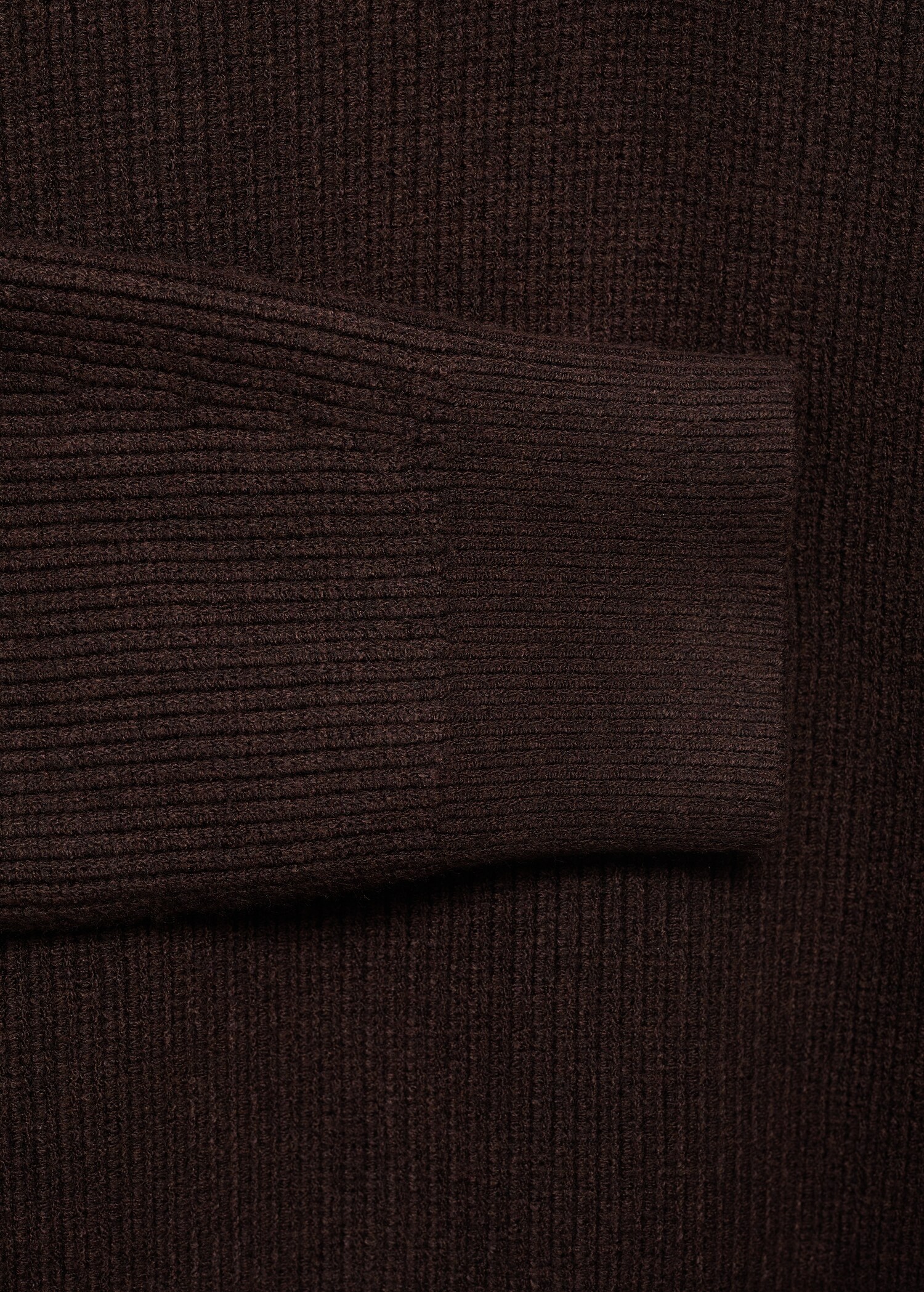 Contrast collar zipper sweater - Details of the article 0