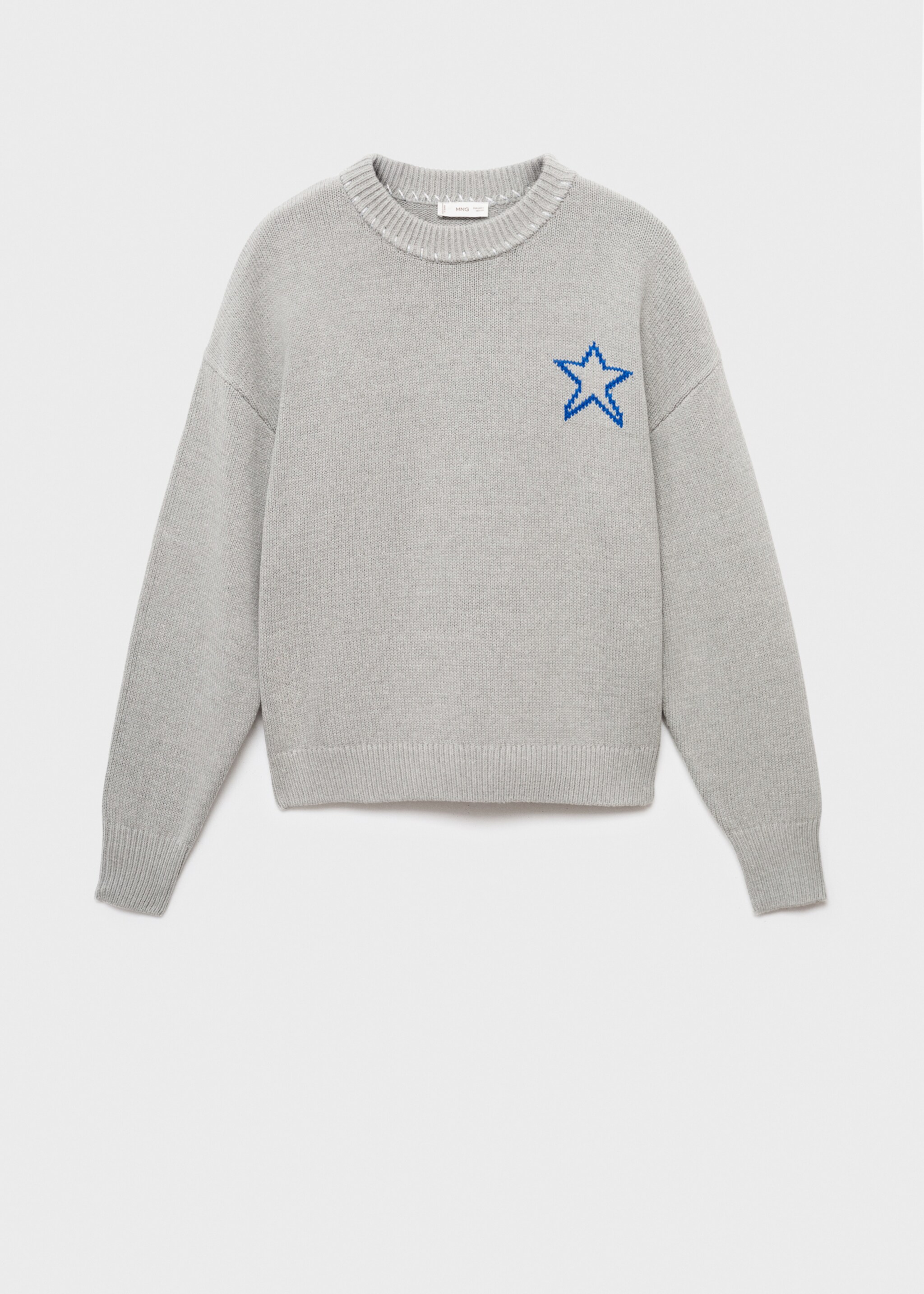 Jersey punto estrella - Artículo sin modelo, Gris. Ref: 17024782-00.