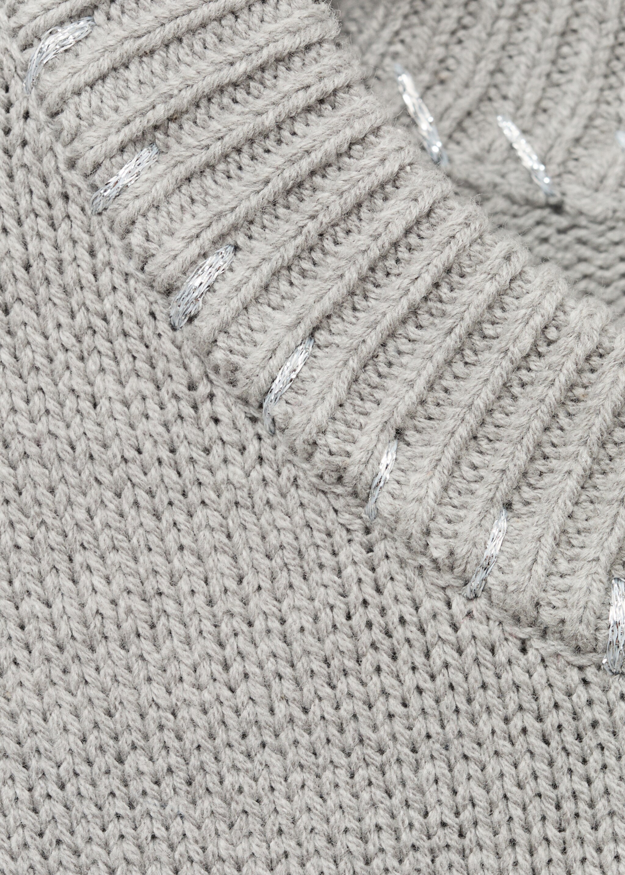 Jersey punto estrella - Detalle del artículo 8, Gris. Ref: 17024782-00.
