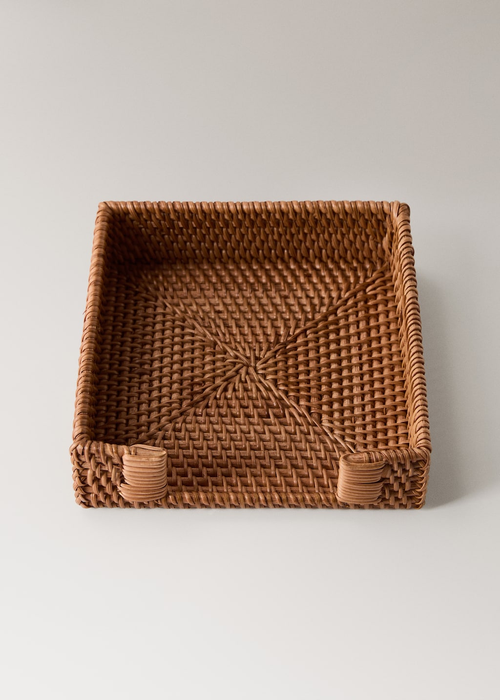 Rattan napkin holder