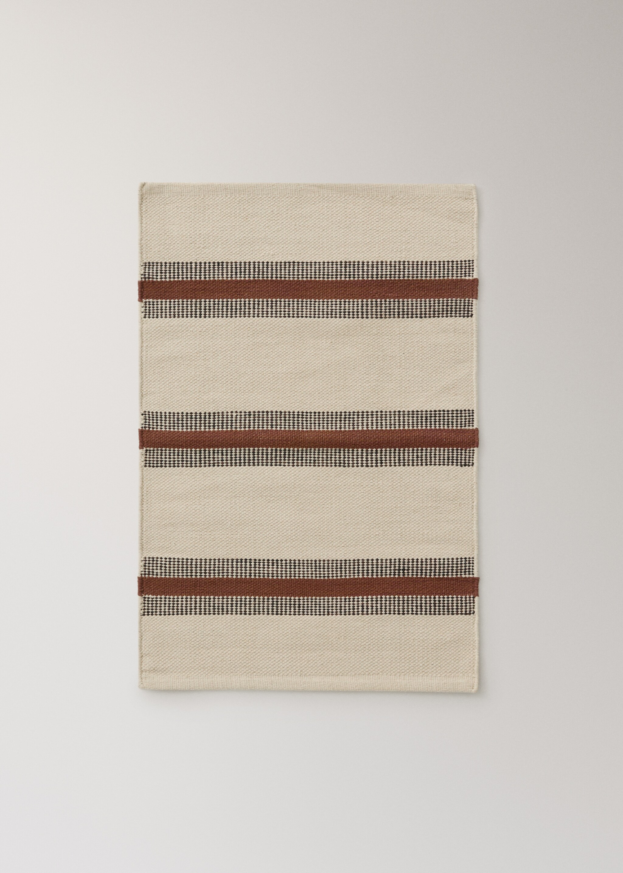 Catifa cotó disseny ratlles - Article sense model, Taronja torrat. Ref: 17024786-00.