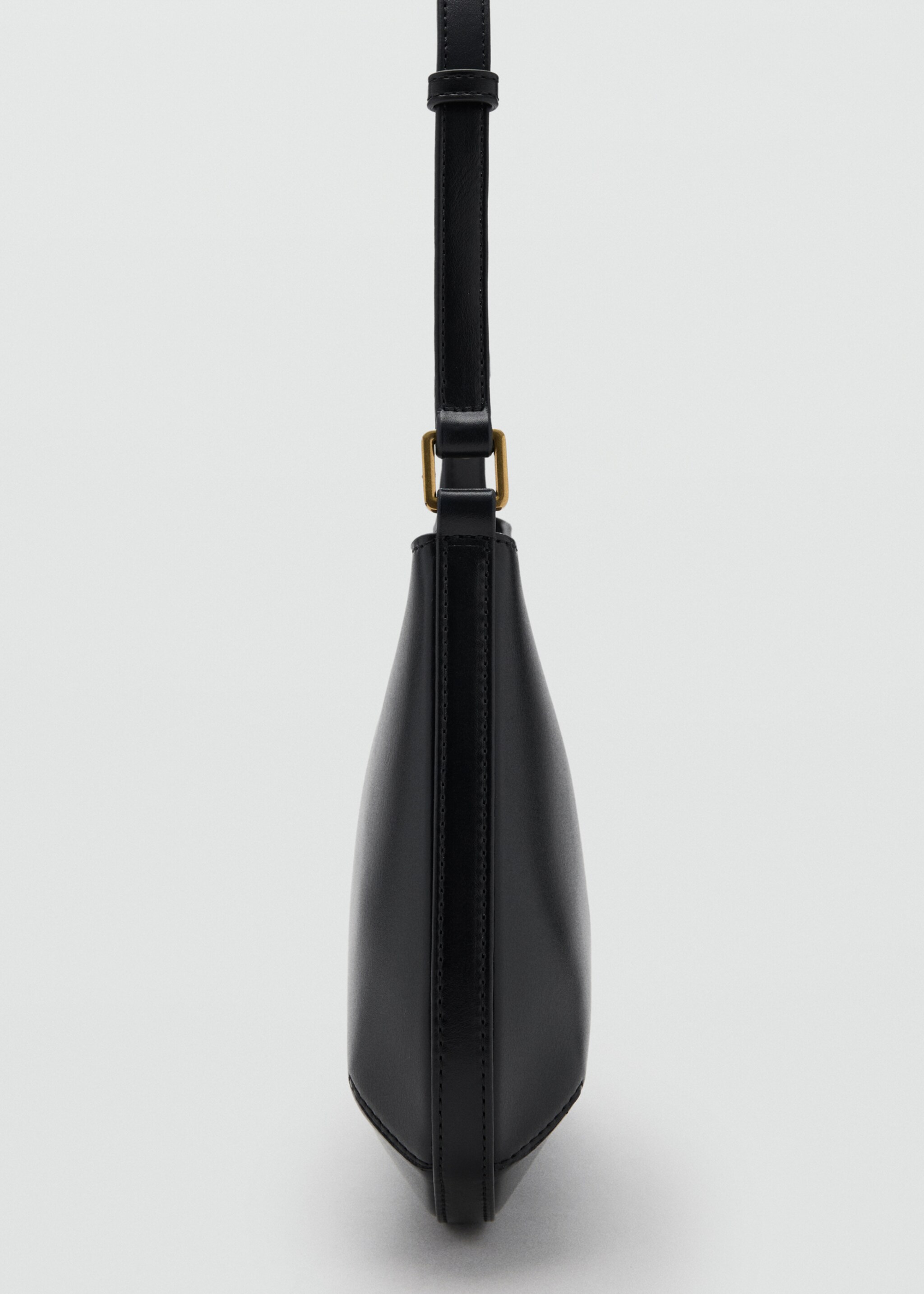 Oval shoulder bag - Details of the article 1, Black. Ref: 17024787-00.