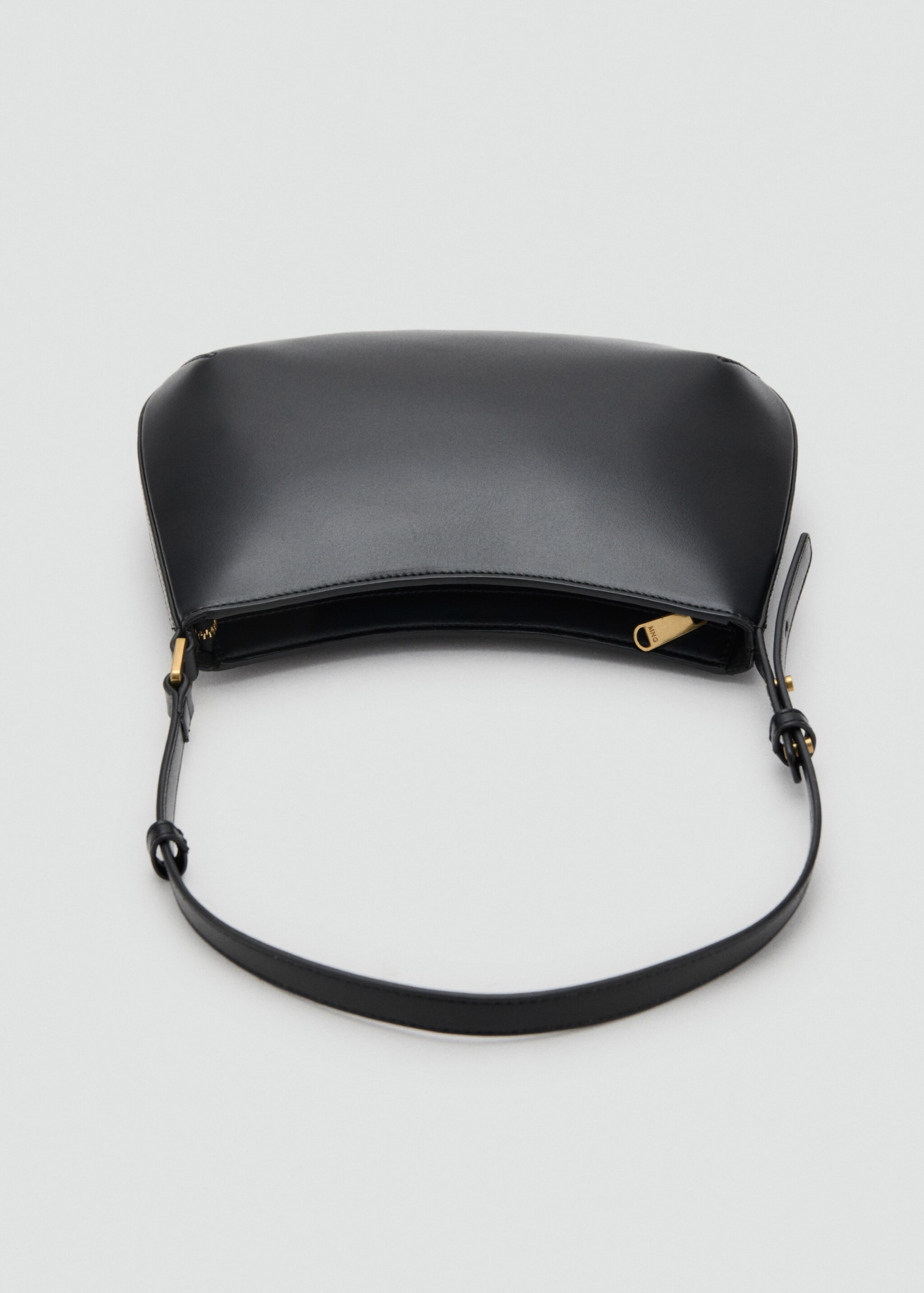Oval shoulder bag - Details of the article 3, Black. Ref: 17024787-00.