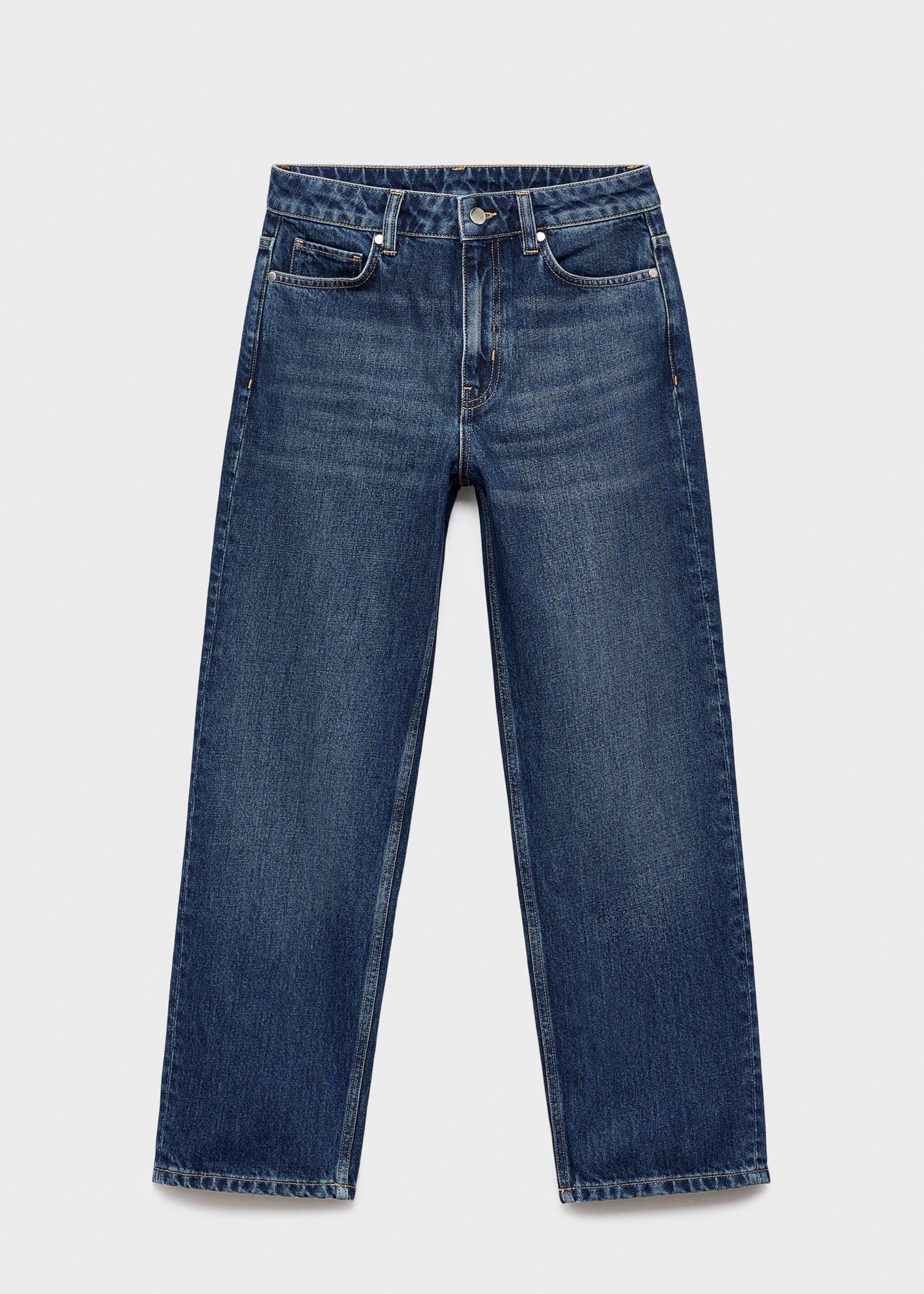 Mid-rise straight jeans - Article without model, Dark Blue. Ref: 17024789-00.