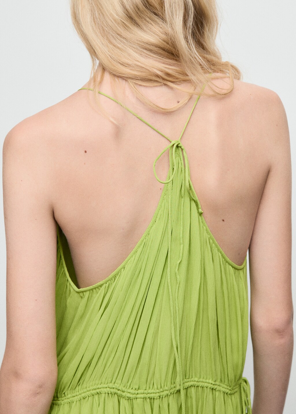 Oversized pleated dress