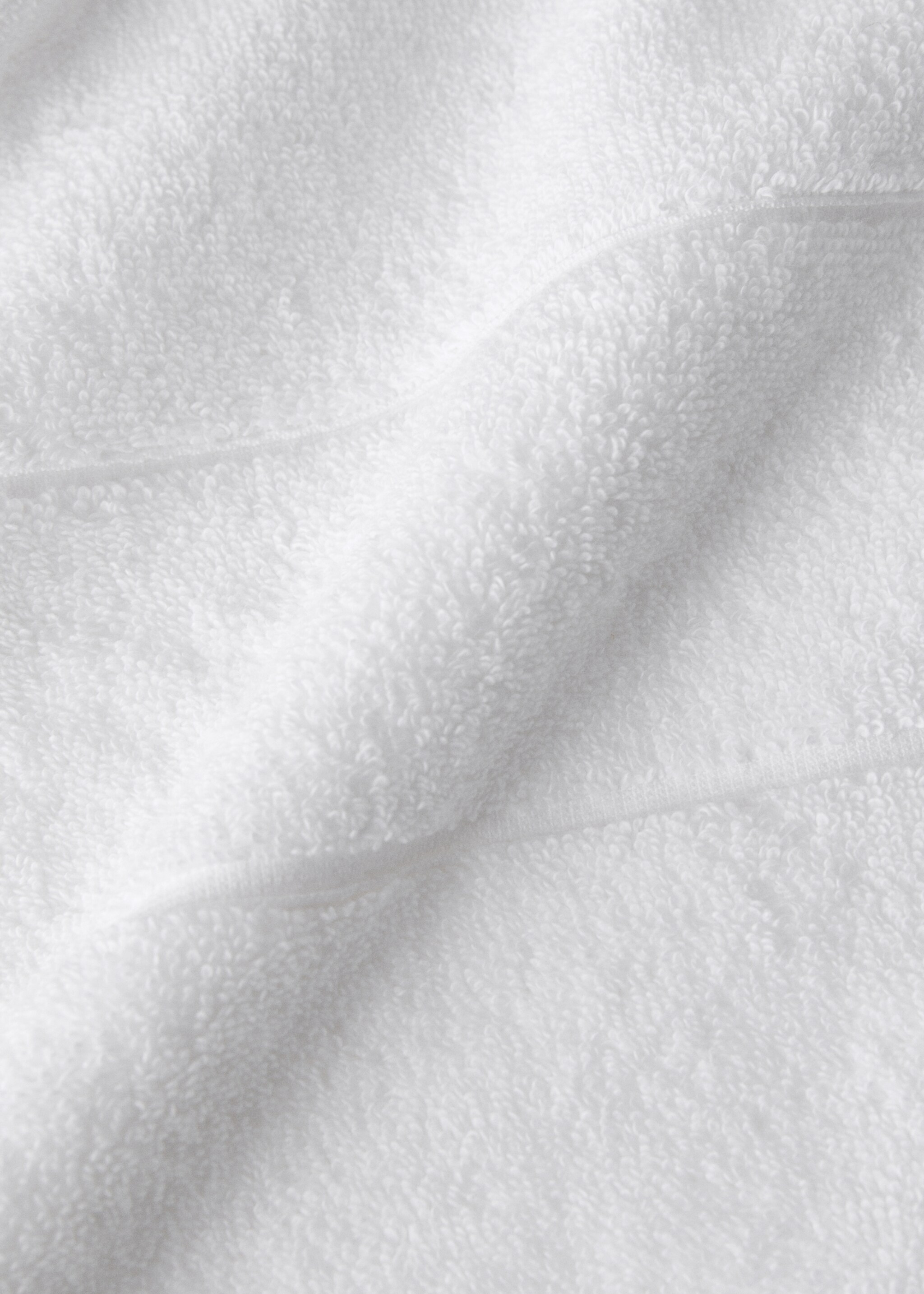 Badetuch aus 100 % Baumwolle - Detail des Artikels 2, Weiß. Ref: 17024792-00.