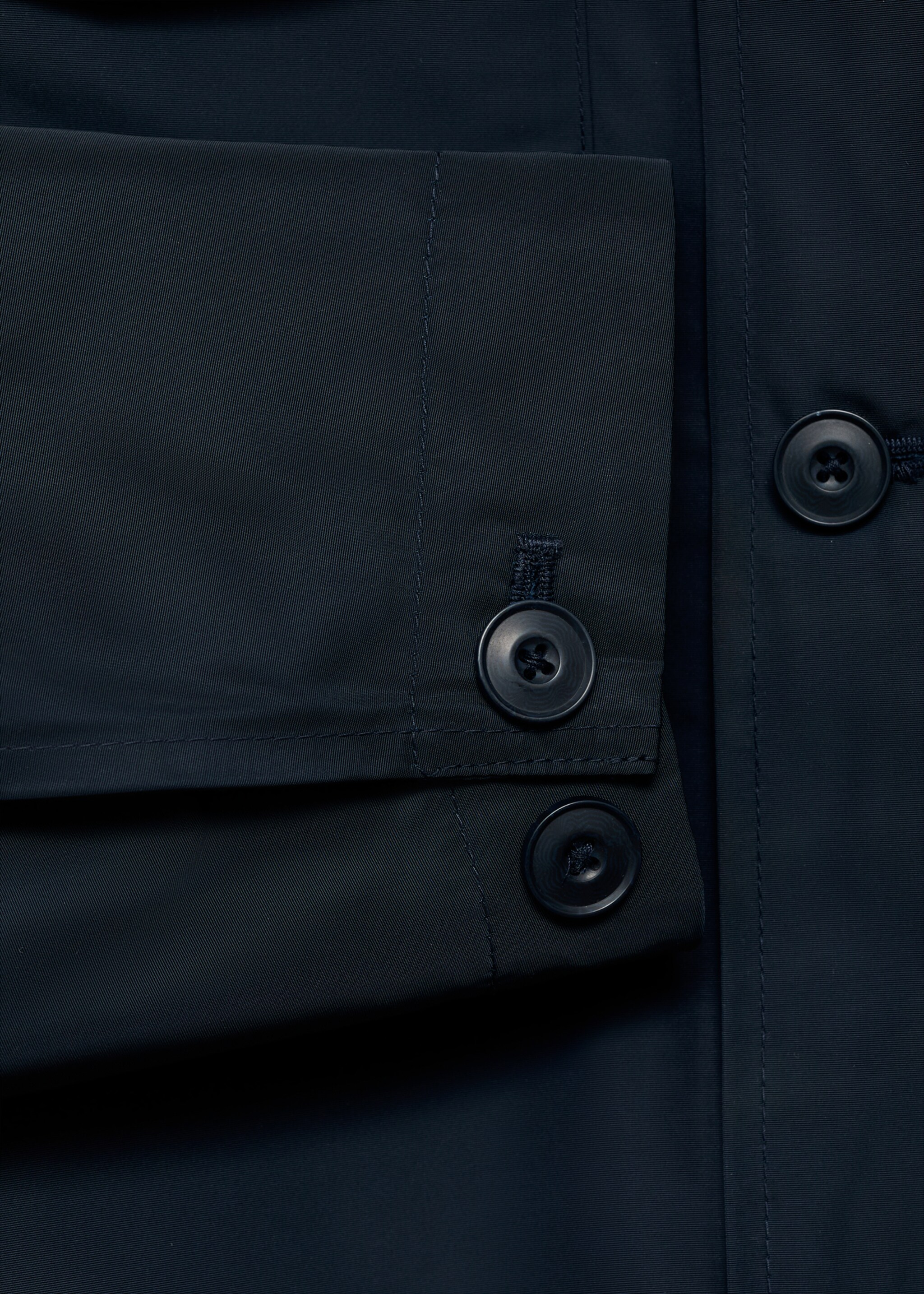 Chaqueta water-repellent  bolsillos - Detalle del artículo 8, Azul petróleo. Ref: 17025140-00.