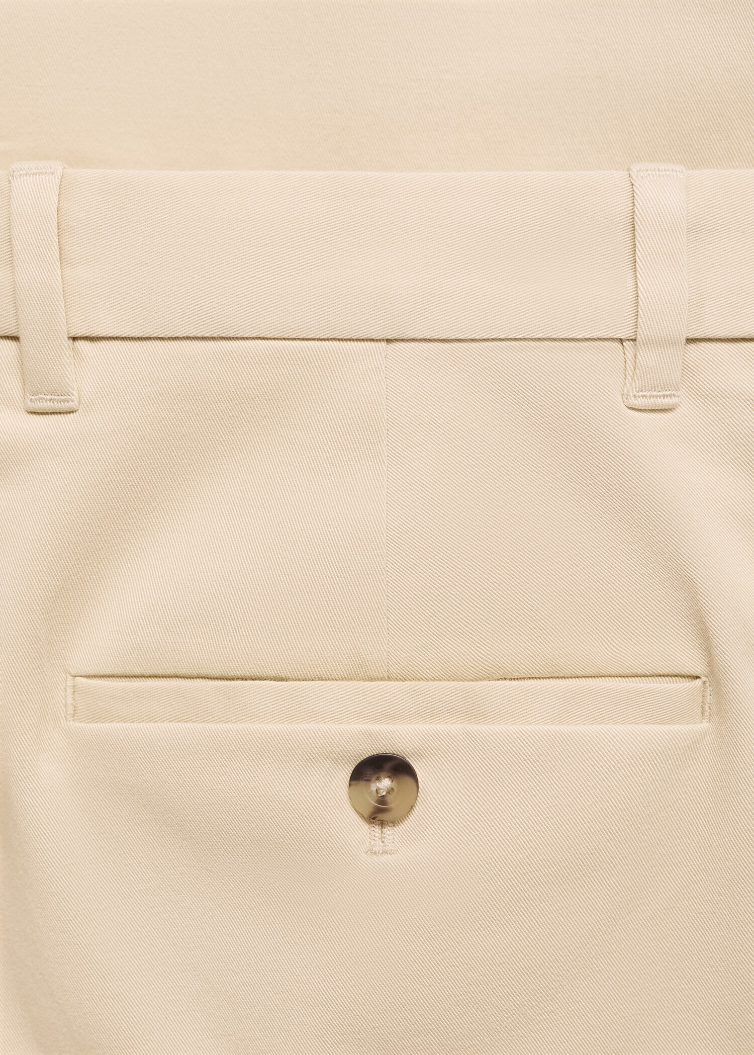 Slim fit serge chino trousers - Details of the article 0