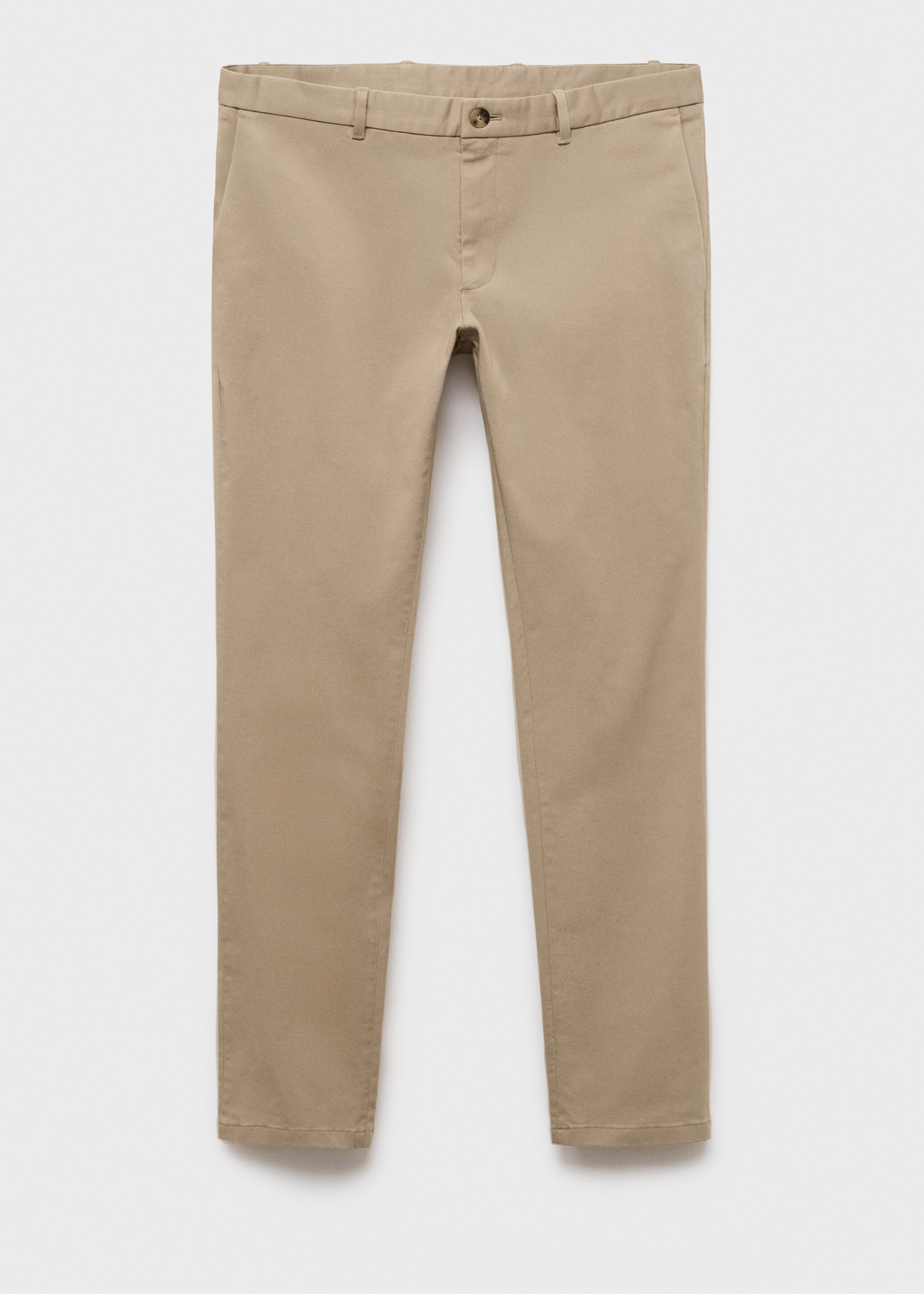 Slim fit serge chino trousers - Article without model, Beige. Ref: 17025141-00.