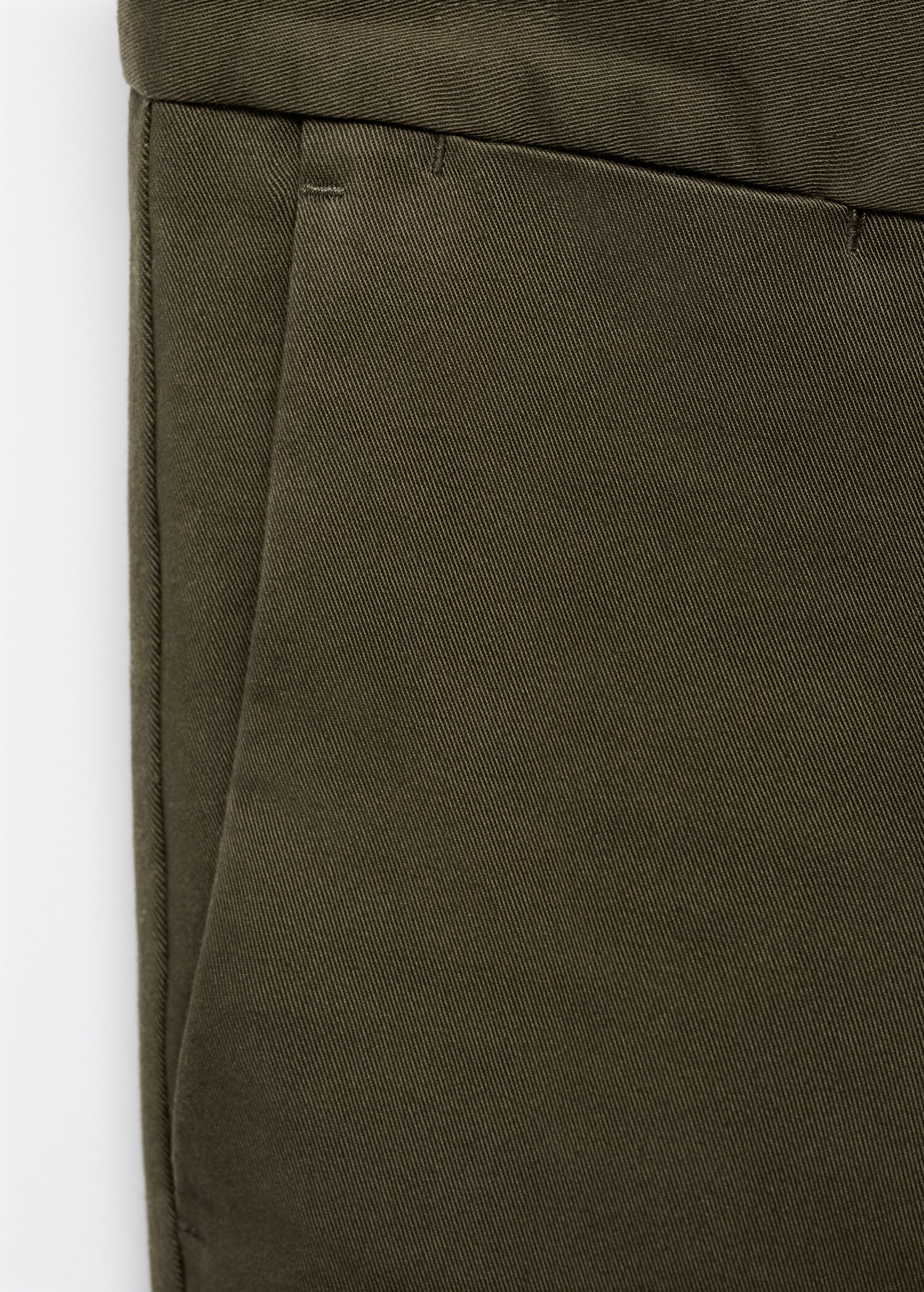 Slim fit serge chino trousers - Details of the article 0