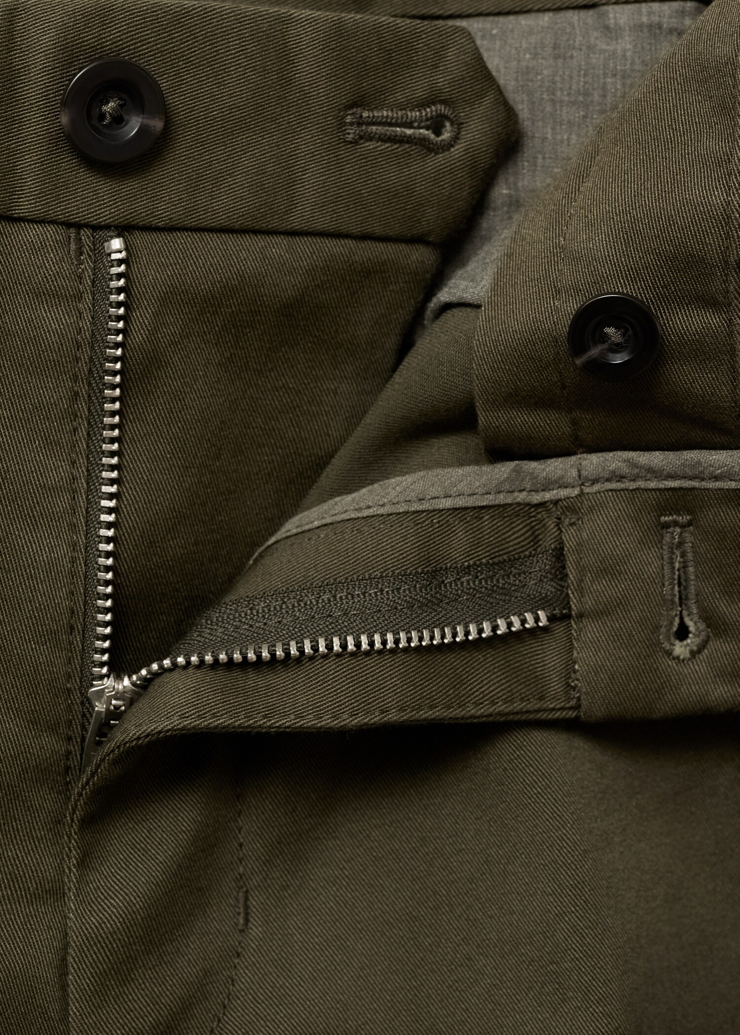 Slim fit serge chino trousers - Details of the article 8