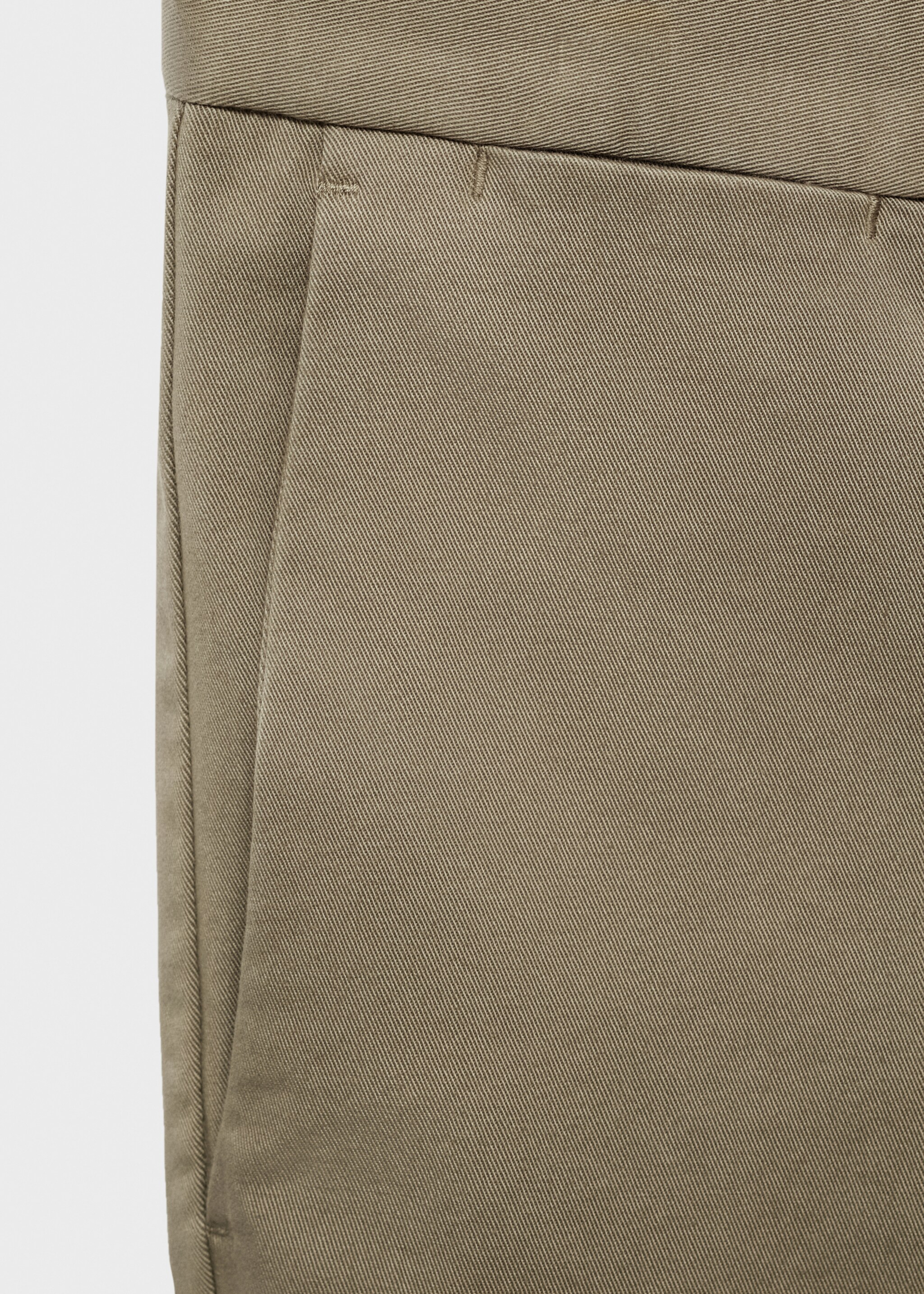 Slim fit serge chino trousers - Details of the article 0, Mink Grey. Ref: 17025141-00.
