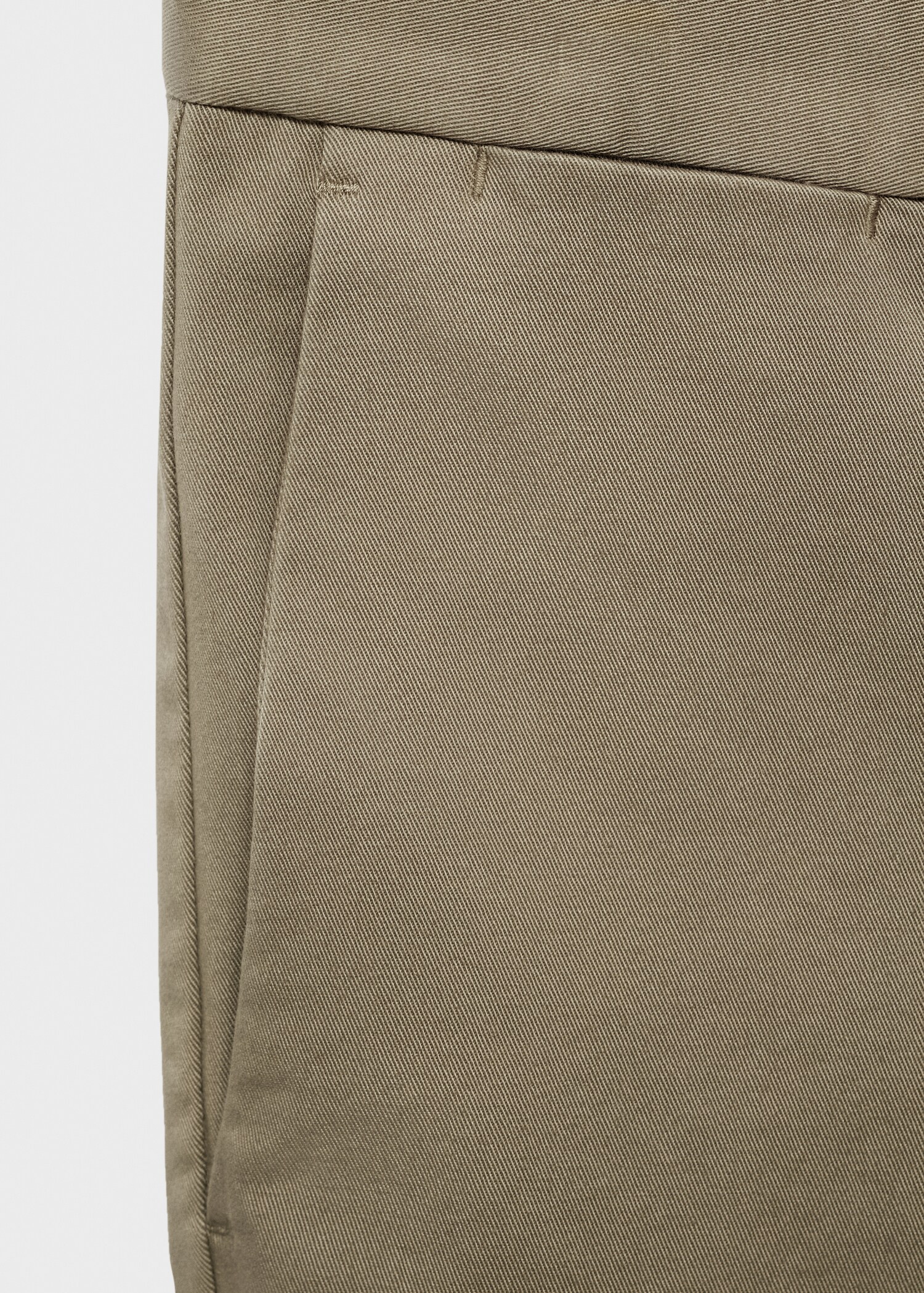 Slim fit serge chino trousers - Details of the article 0