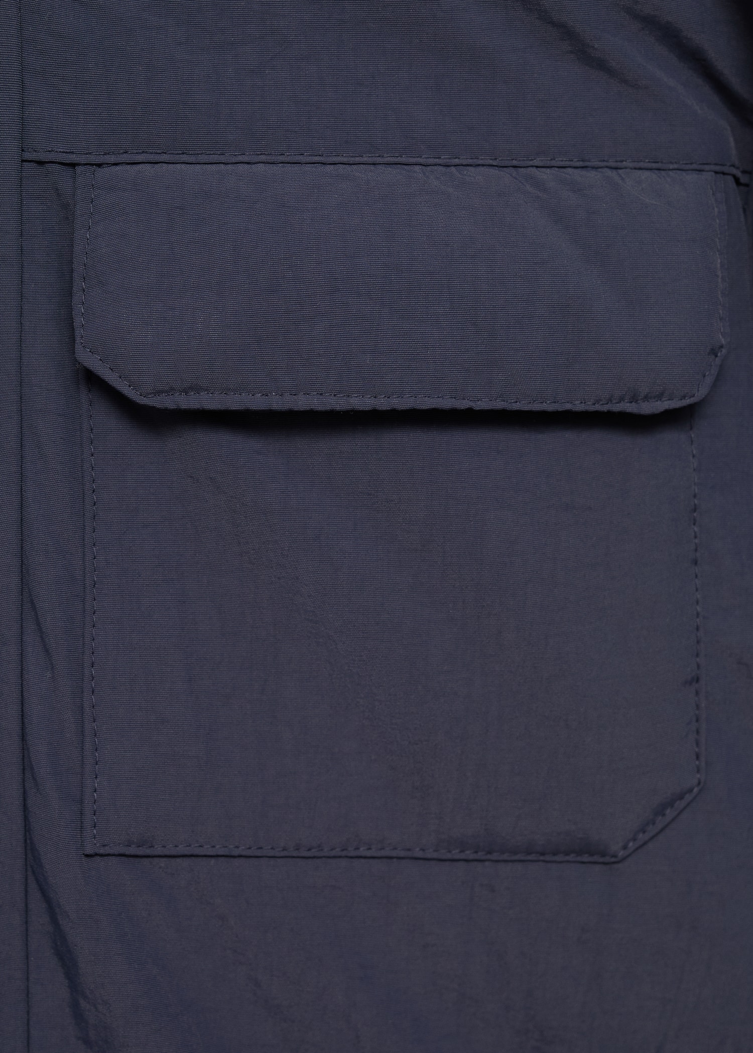 Anorak with shearling-effect hood - Details of the article 0