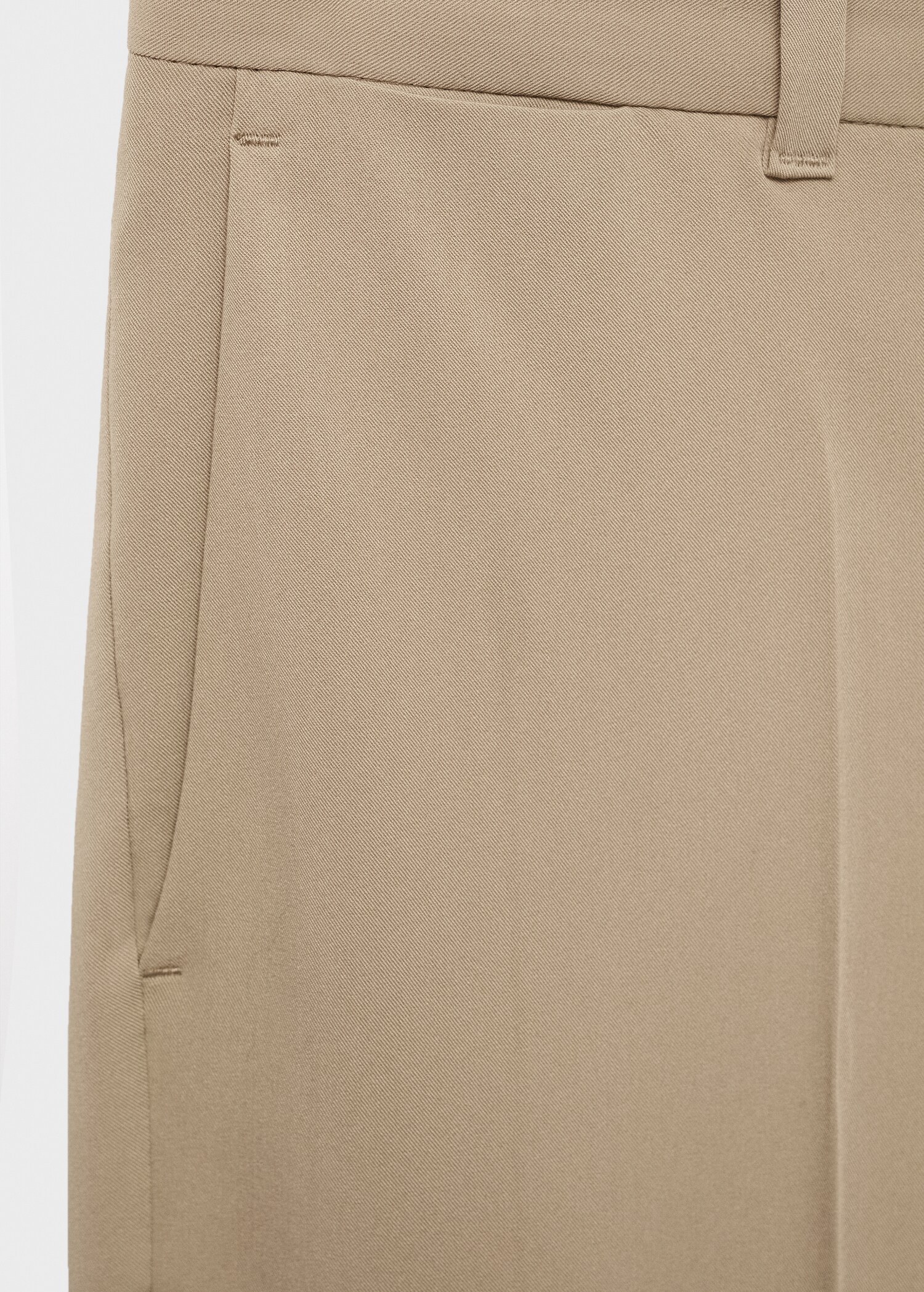 Pleated slim-fit trousers - Details of the article 0