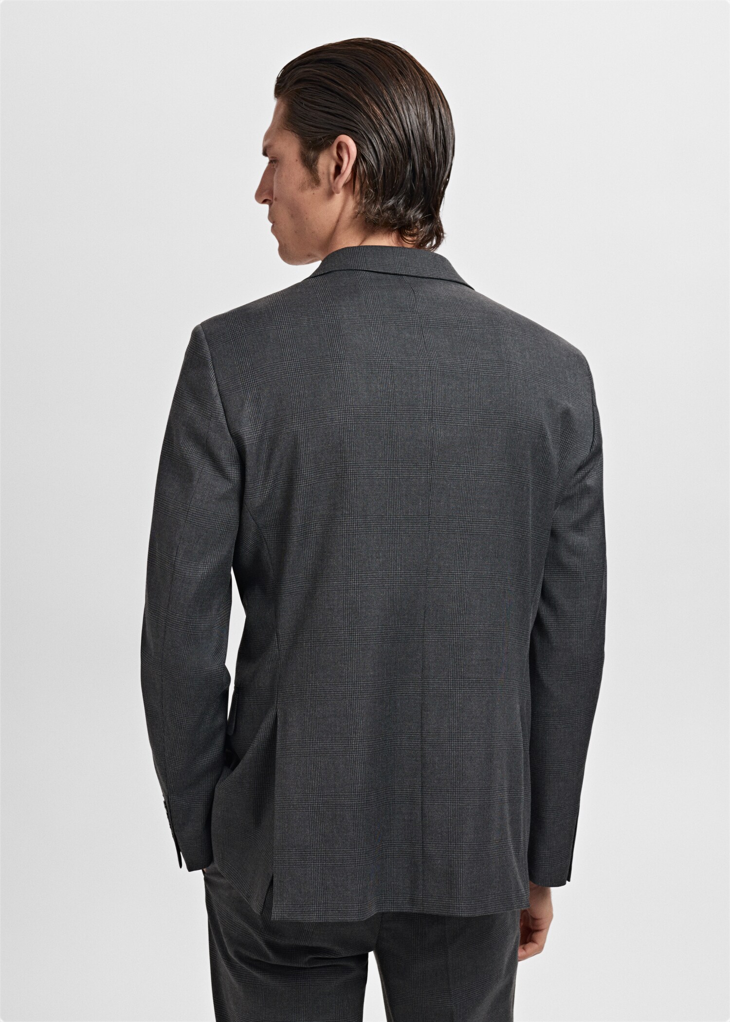 Milan slim-fit suit jacket - Reverse of the article