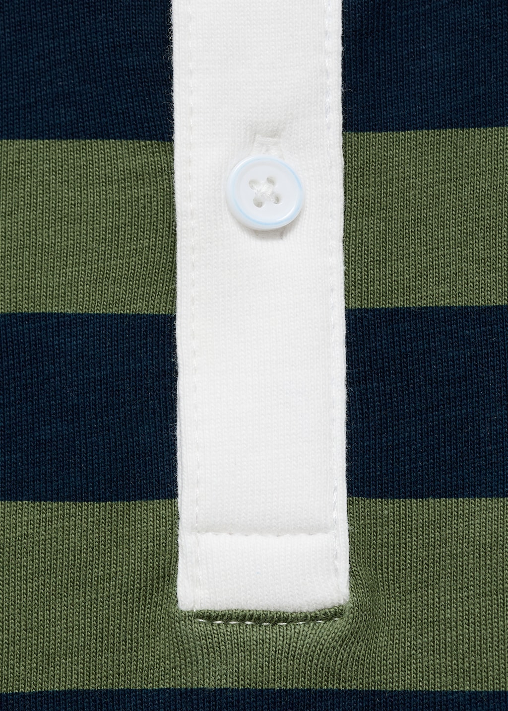 Striped cotton polo shirt