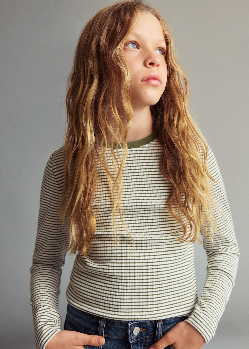 Striped cotton t-shirt