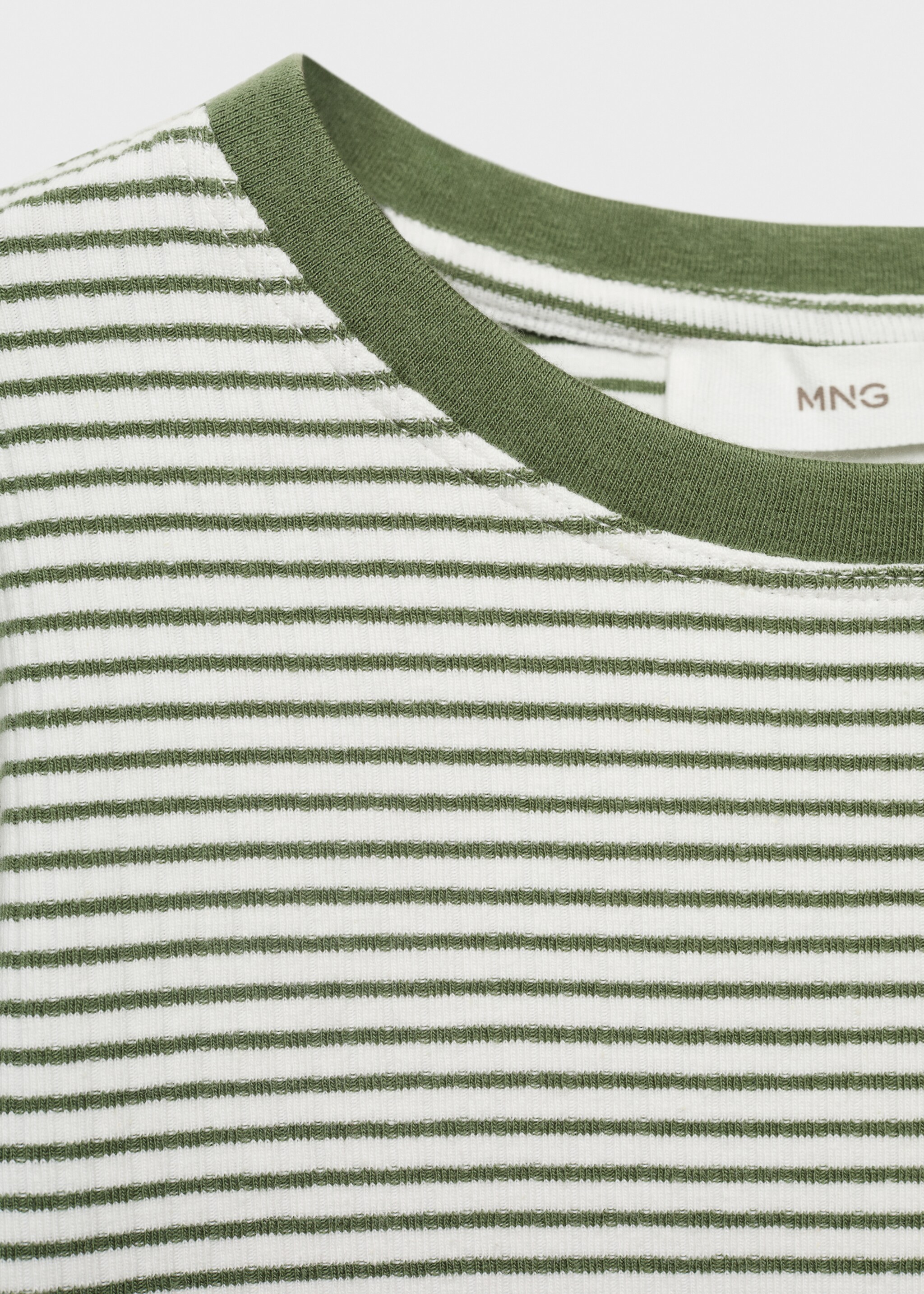 T-shirt en coton à rayures - Détail de l'article 8