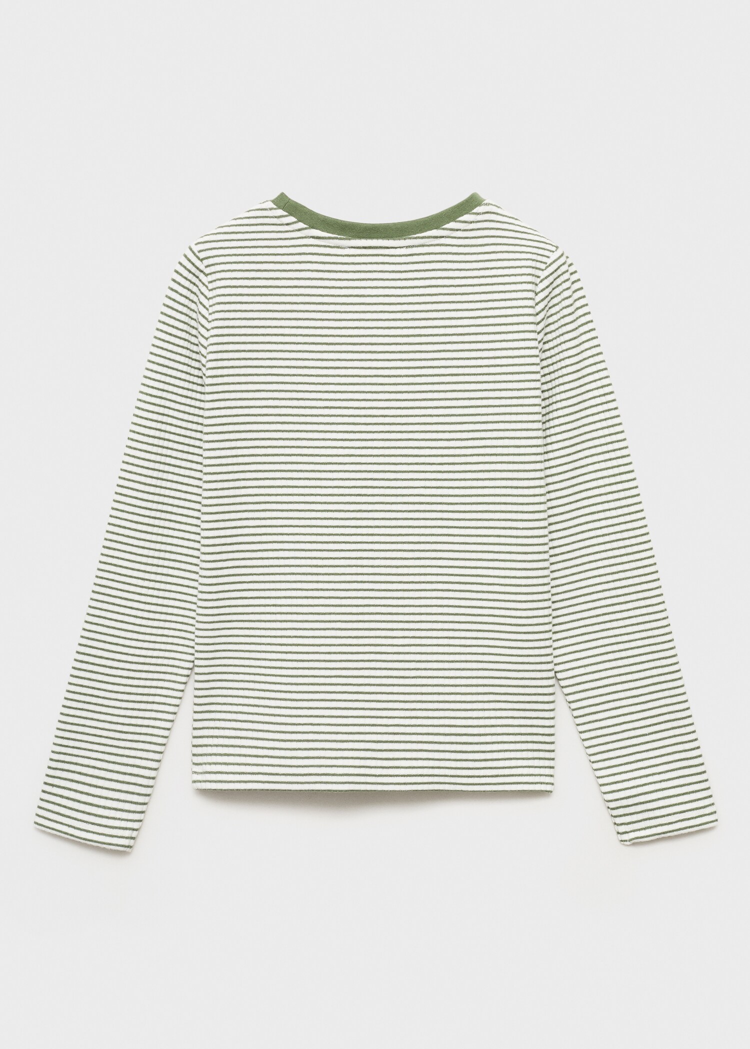 Striped cotton T-shirt - Reverse of the article
