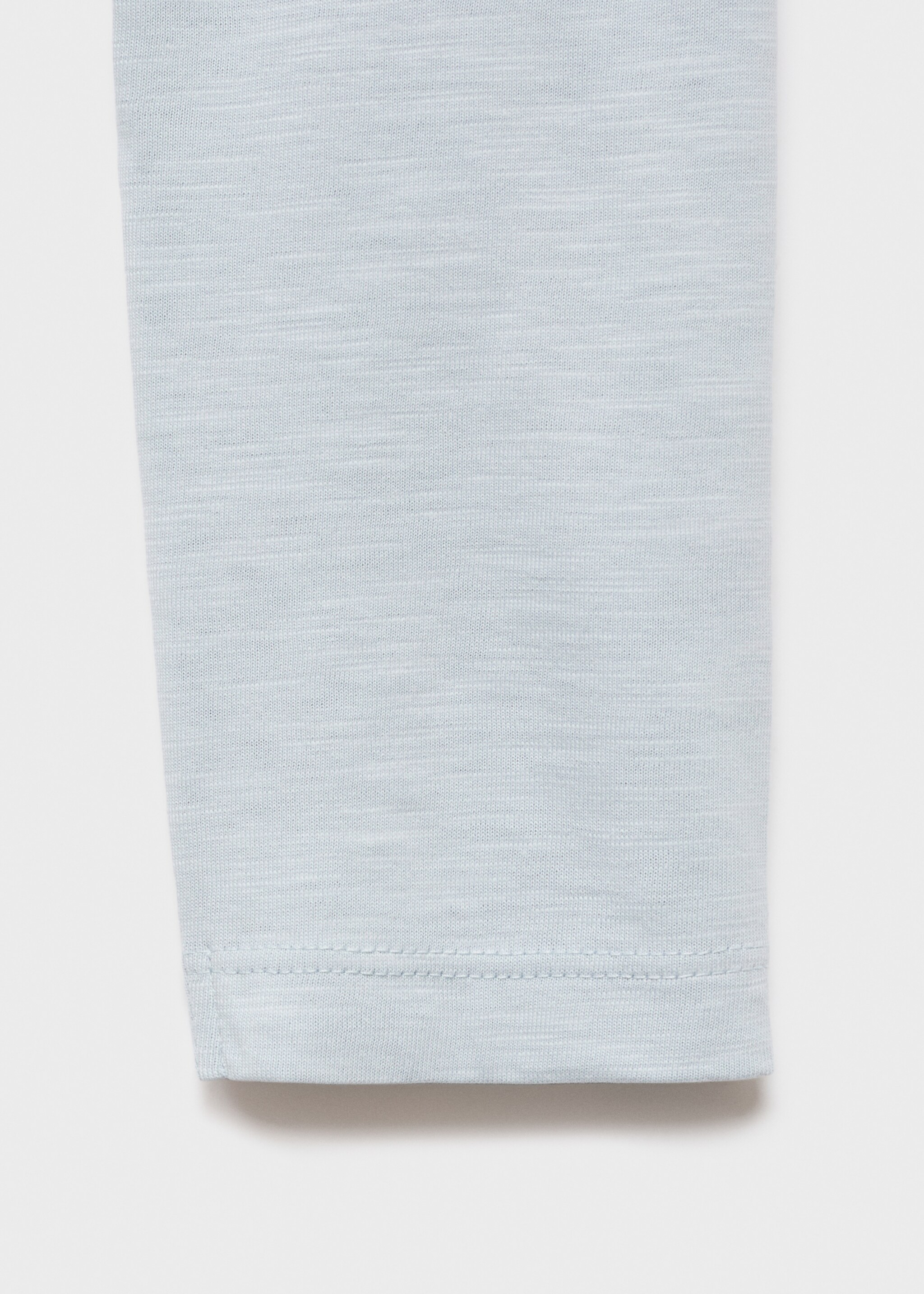 Contrast neck t-shirt - Details of the article 0, Sky Blue. Ref: 17025159-00.