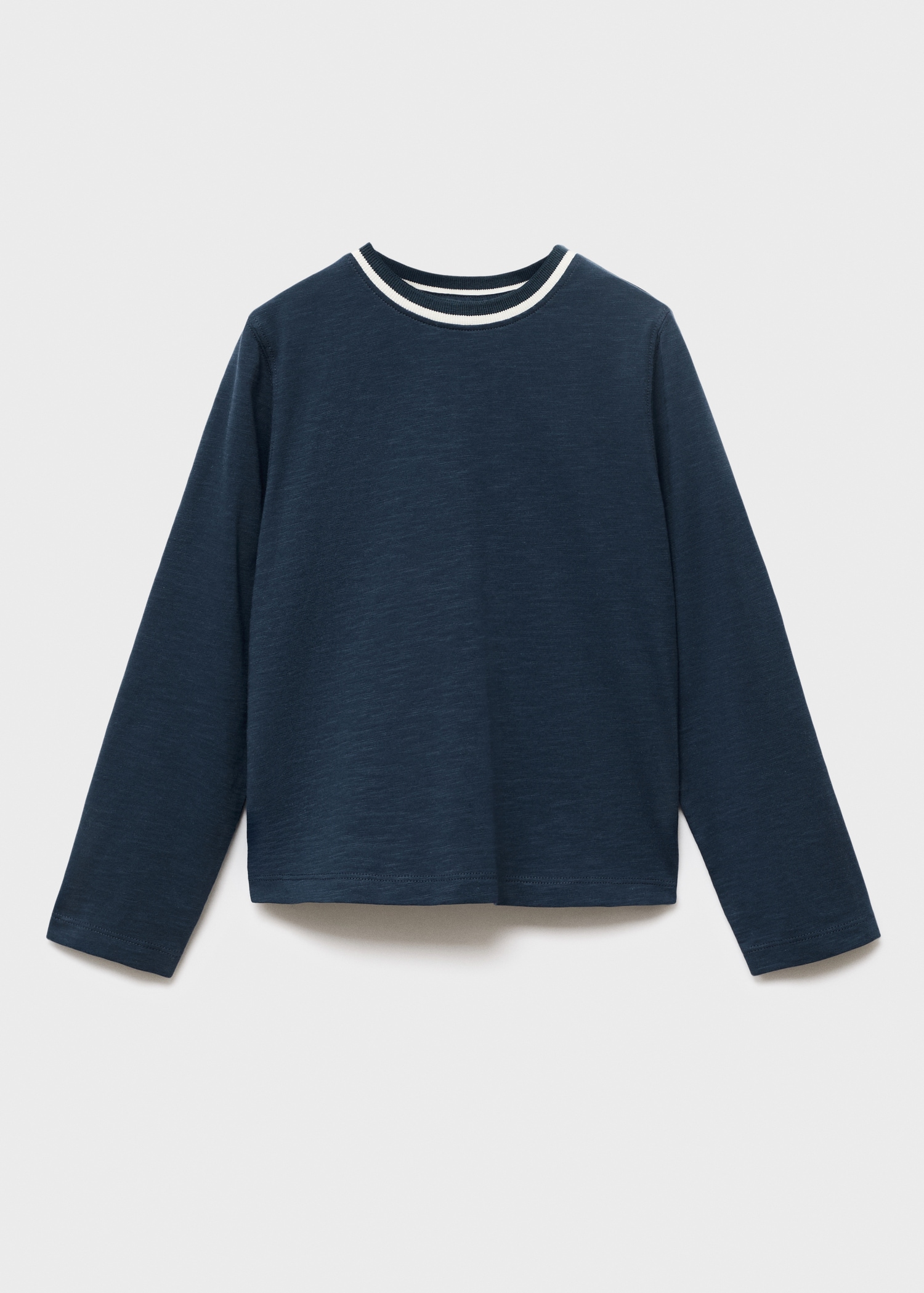 T-shirt col contrastant - Article sans modèle