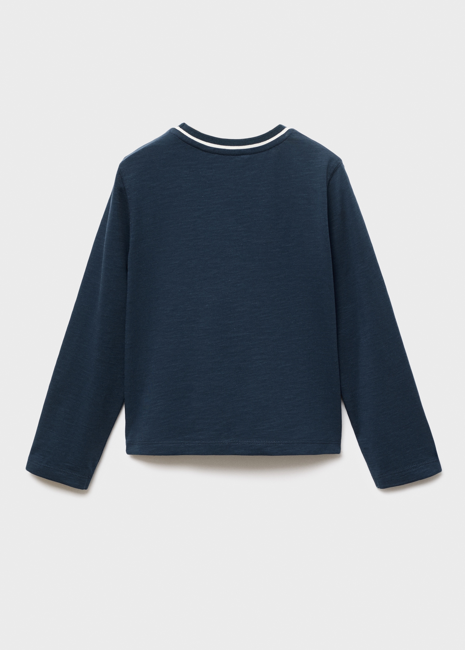 T-shirt col contrastant - Verso de l’article