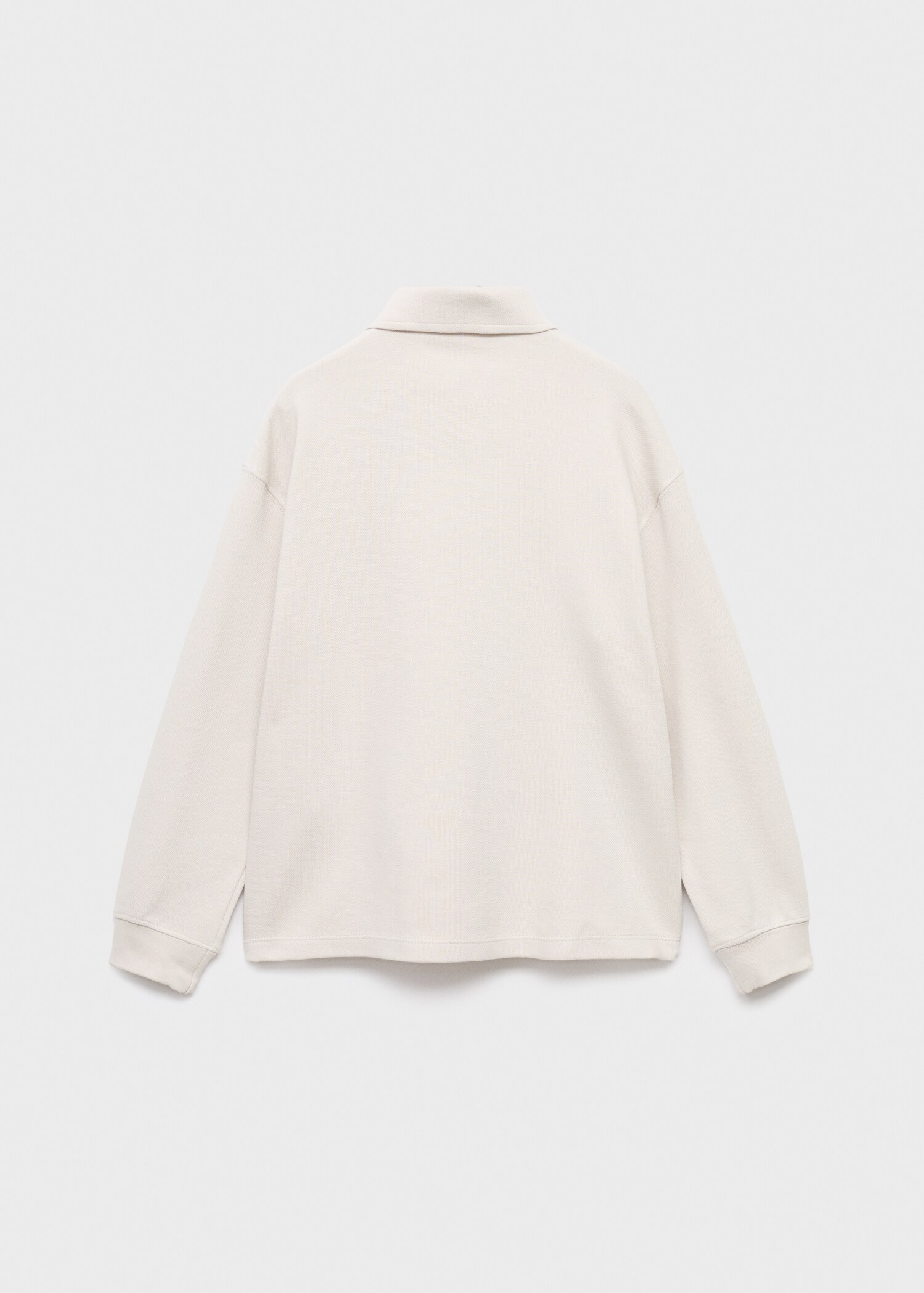 Polo-neck sweatshirt - Reverse of the article