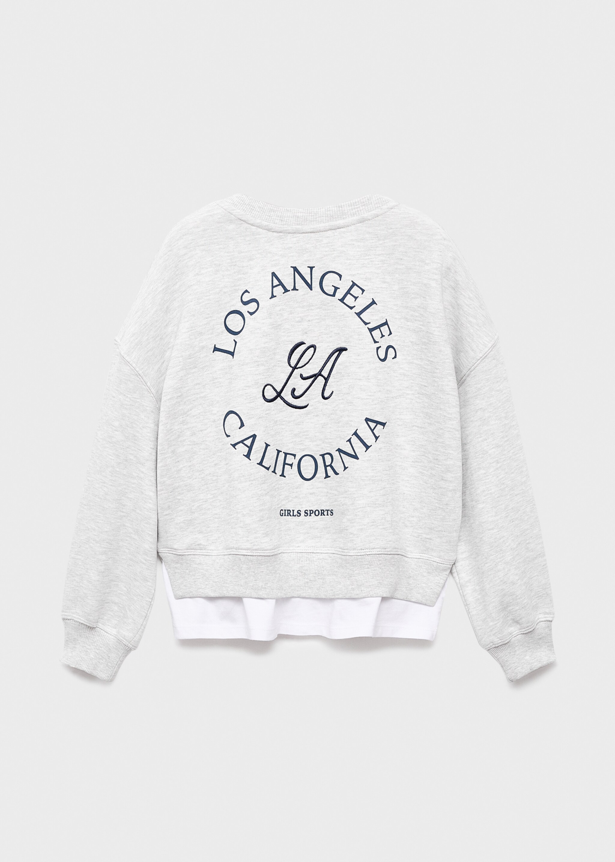 Sweatshirt sports - Зворотна сторона товару, Світло-сірий вересовий. Ref: 17025161-00.