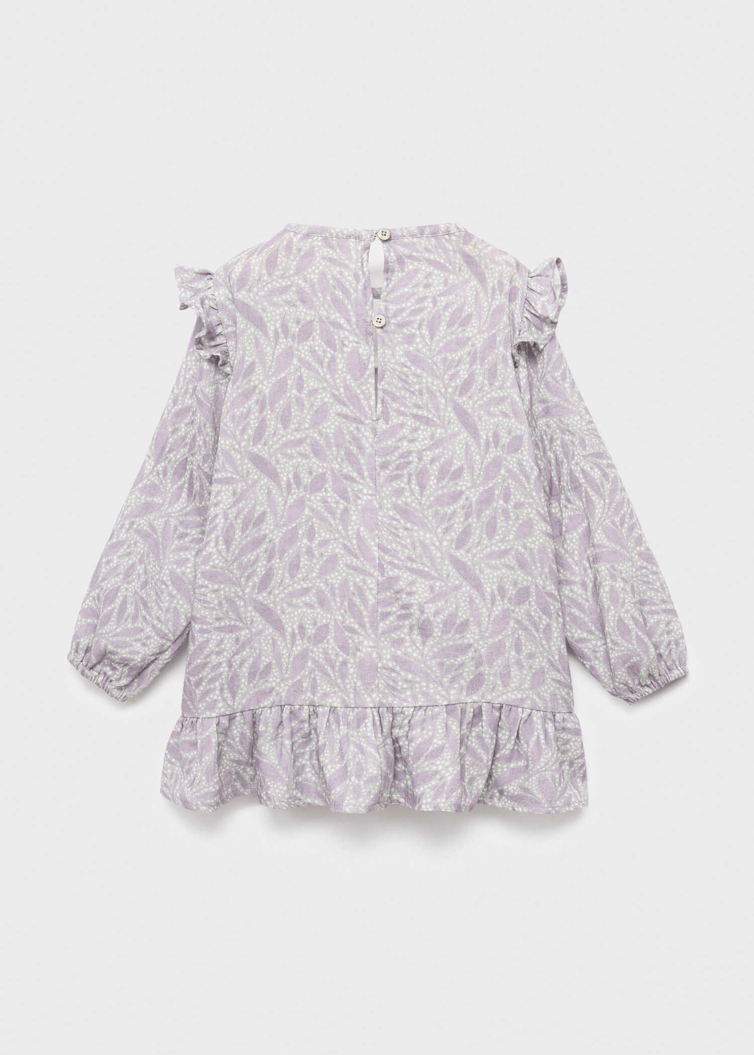 Printed cotton dress - Reverse of the article