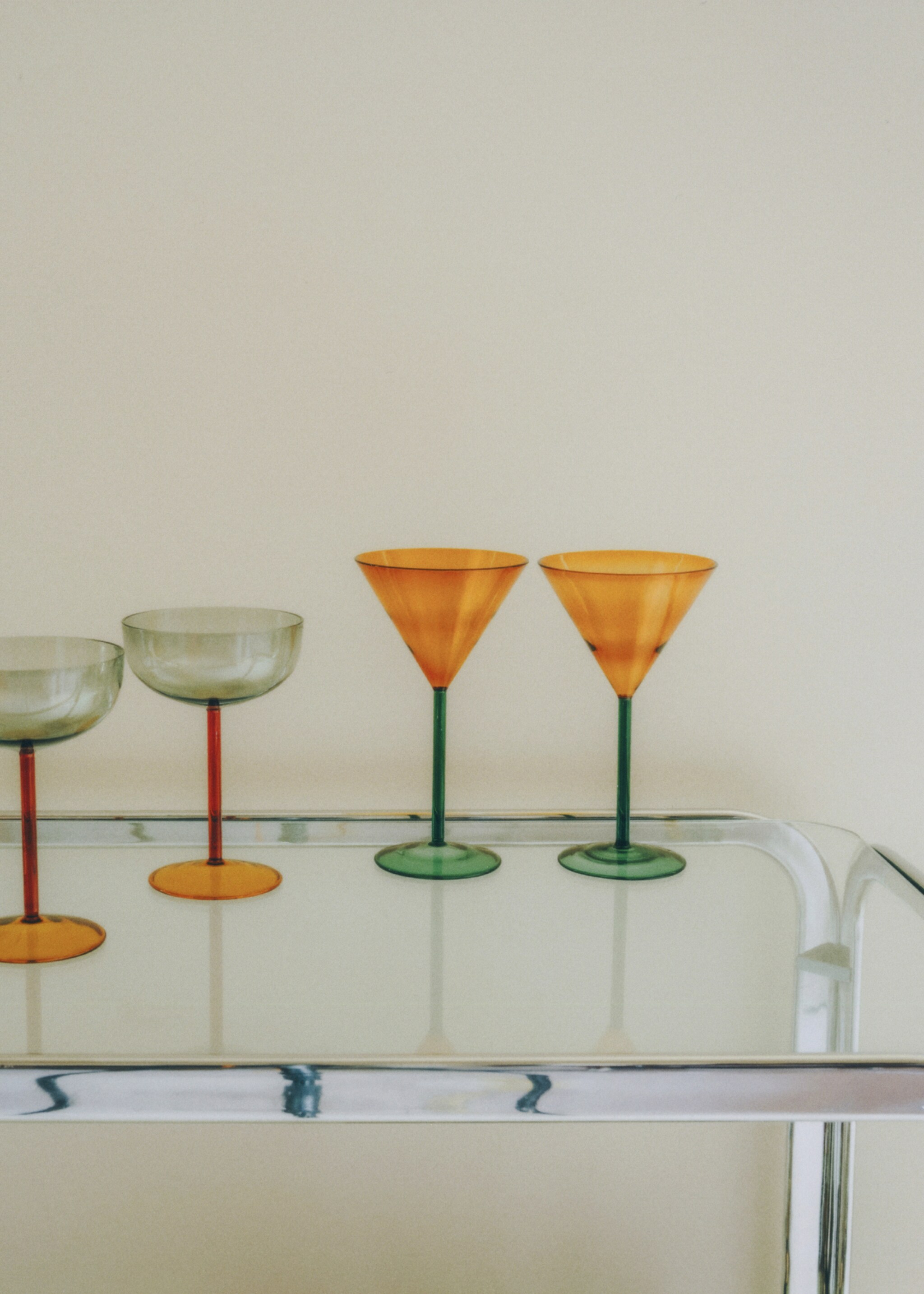 Copa cocktail borosilicato bicolor - Detalle del artículo 6, Curry. Ref: 17025167-00.