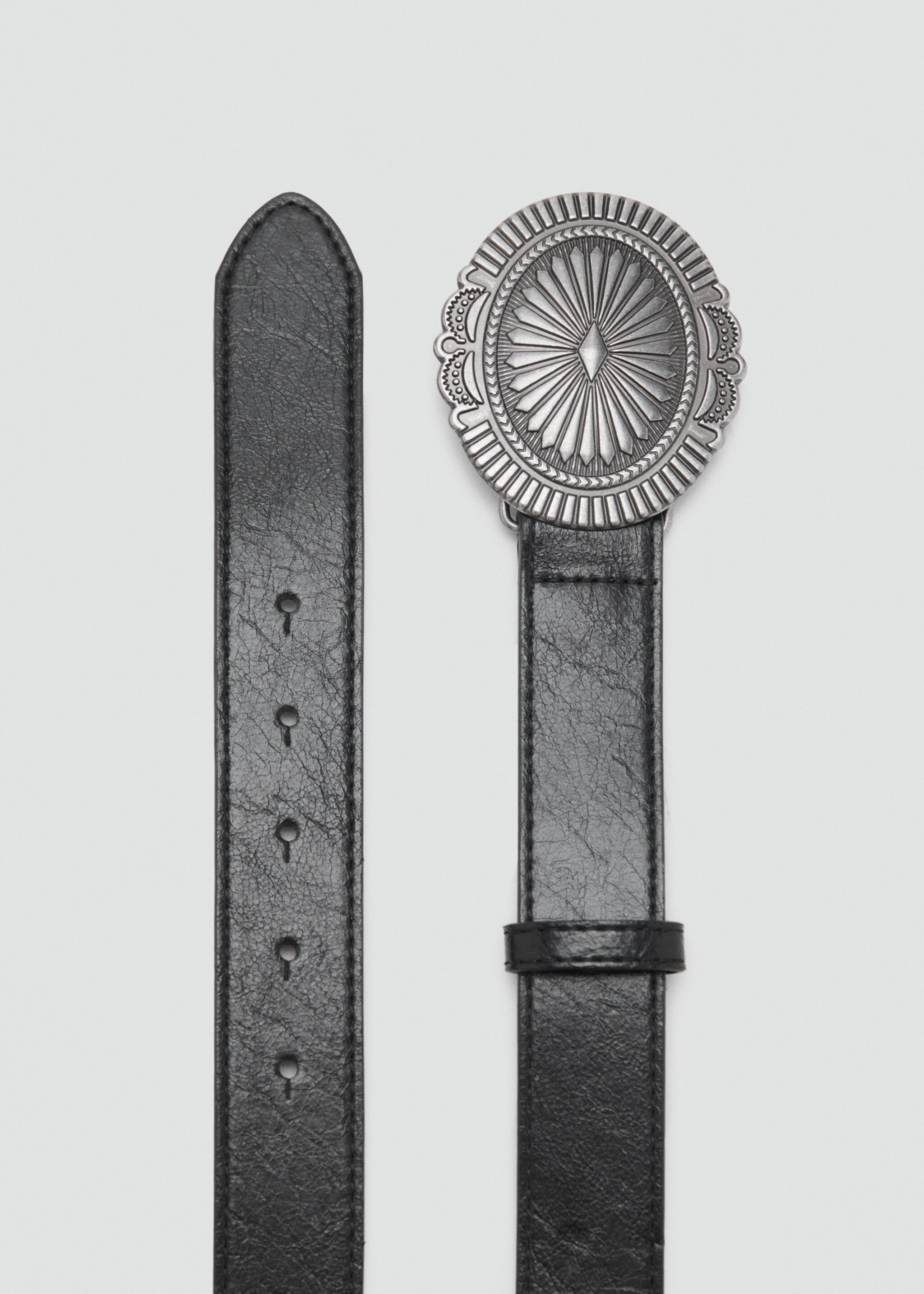 Belt west - Details of the article 1, Black. Ref: 17025170-00.