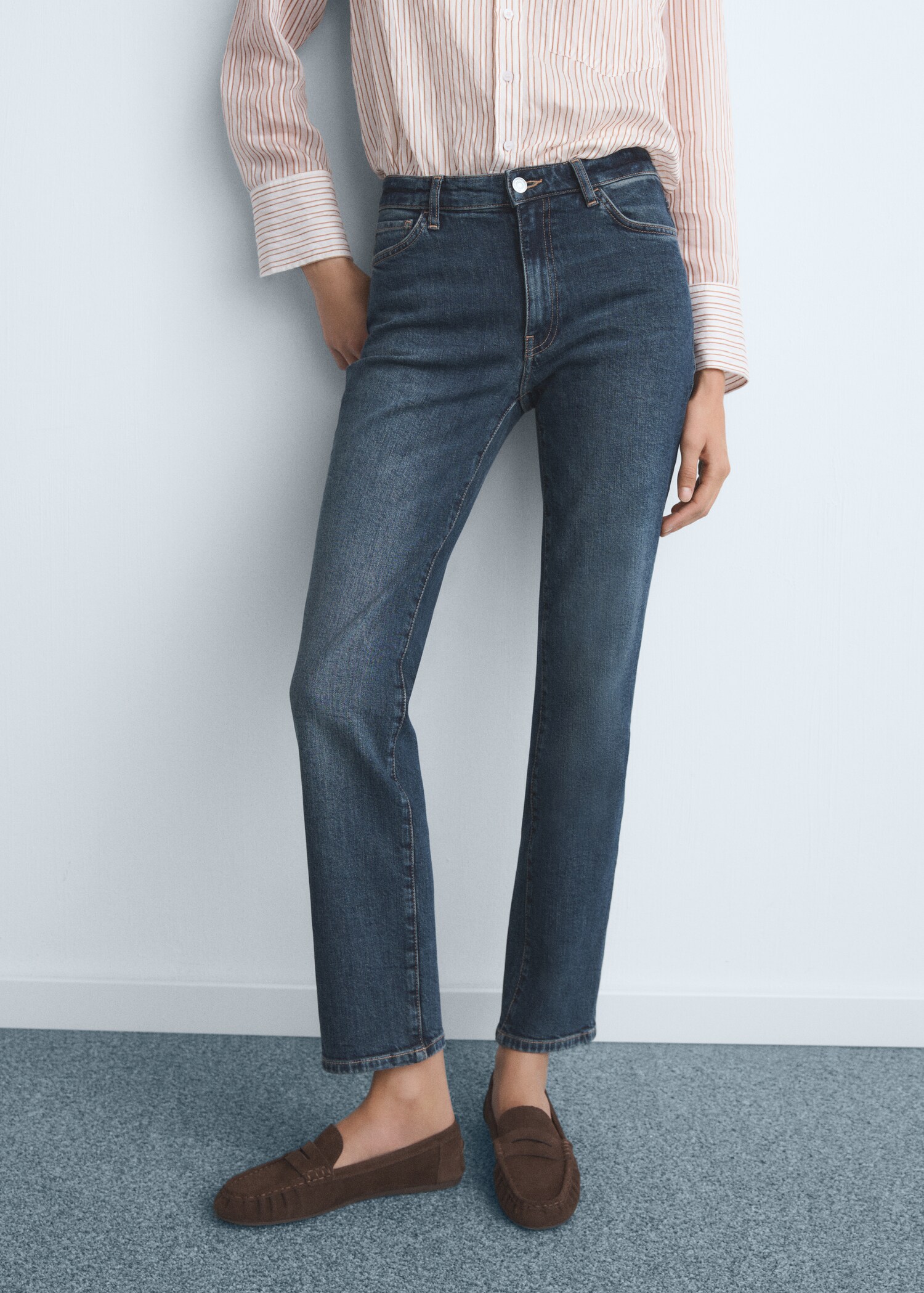 Jean slim taille normale - Plan moyen