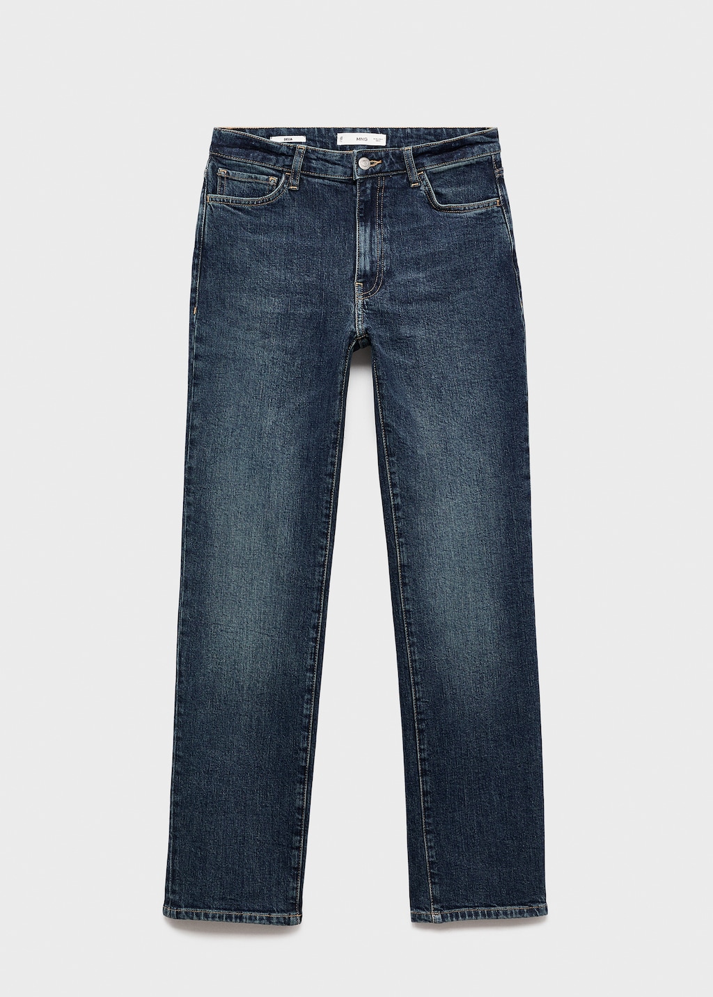 Mid-rise slim-fit jeans