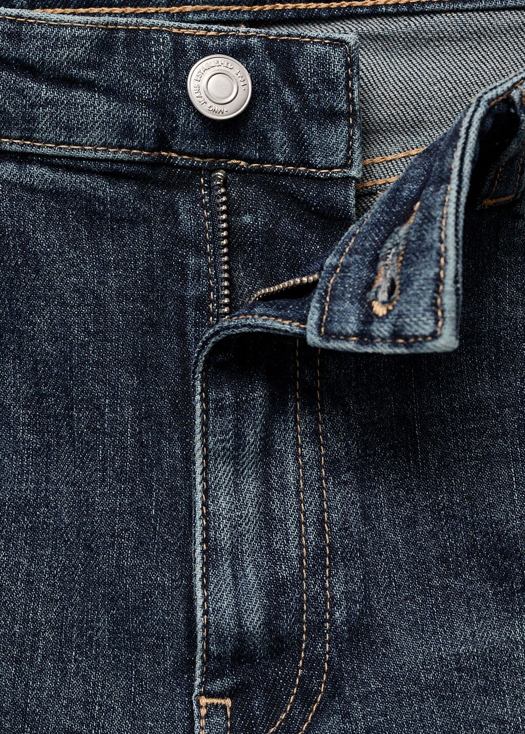 Mid-rise slim-fit jeans