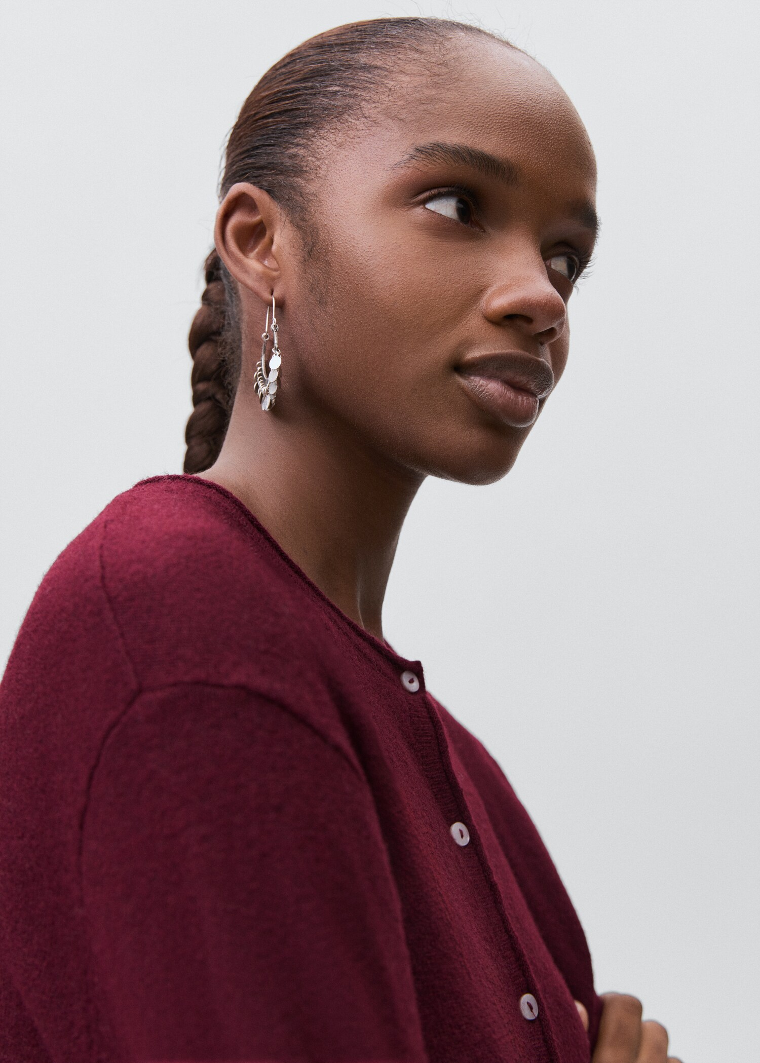 Knitted button cardigan - Details of the article 1