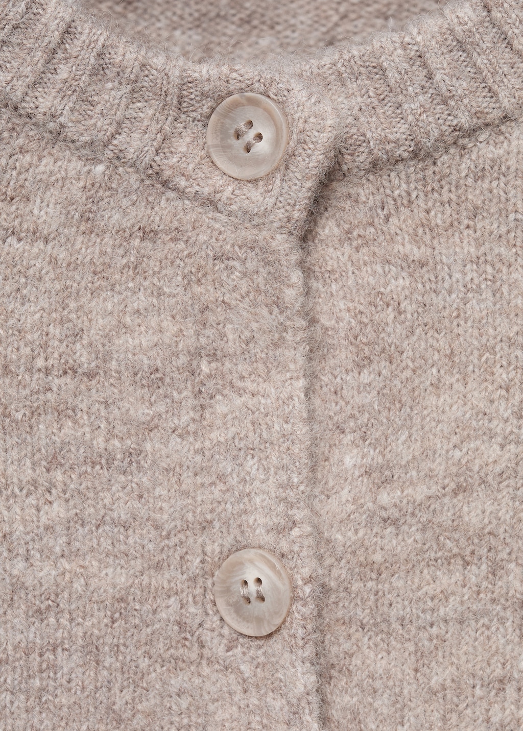 Knitted button cardigan