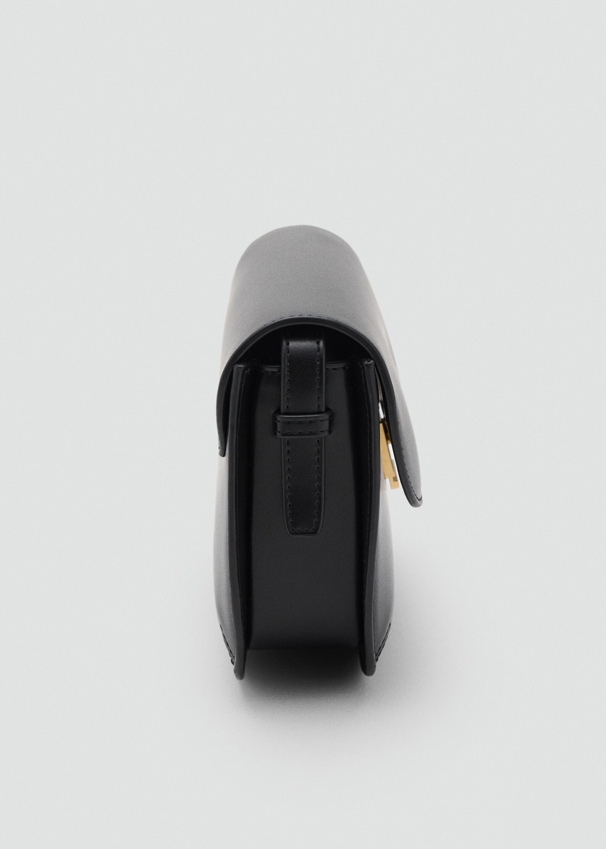 Crossbody bag with flap - Details of the article 1, Black. Ref: 17025798-00.