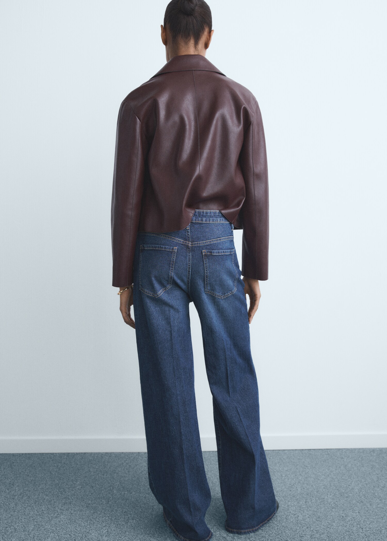Jean wide leg taille haute - Verso de l’article