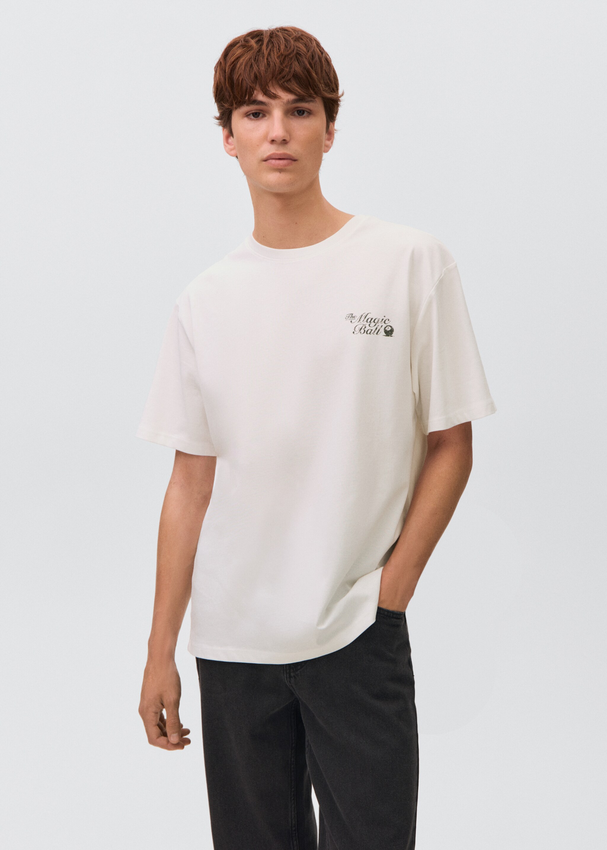 Oversized cotton t-shirt - Medium plane, Off White. Ref: 17025802-00.