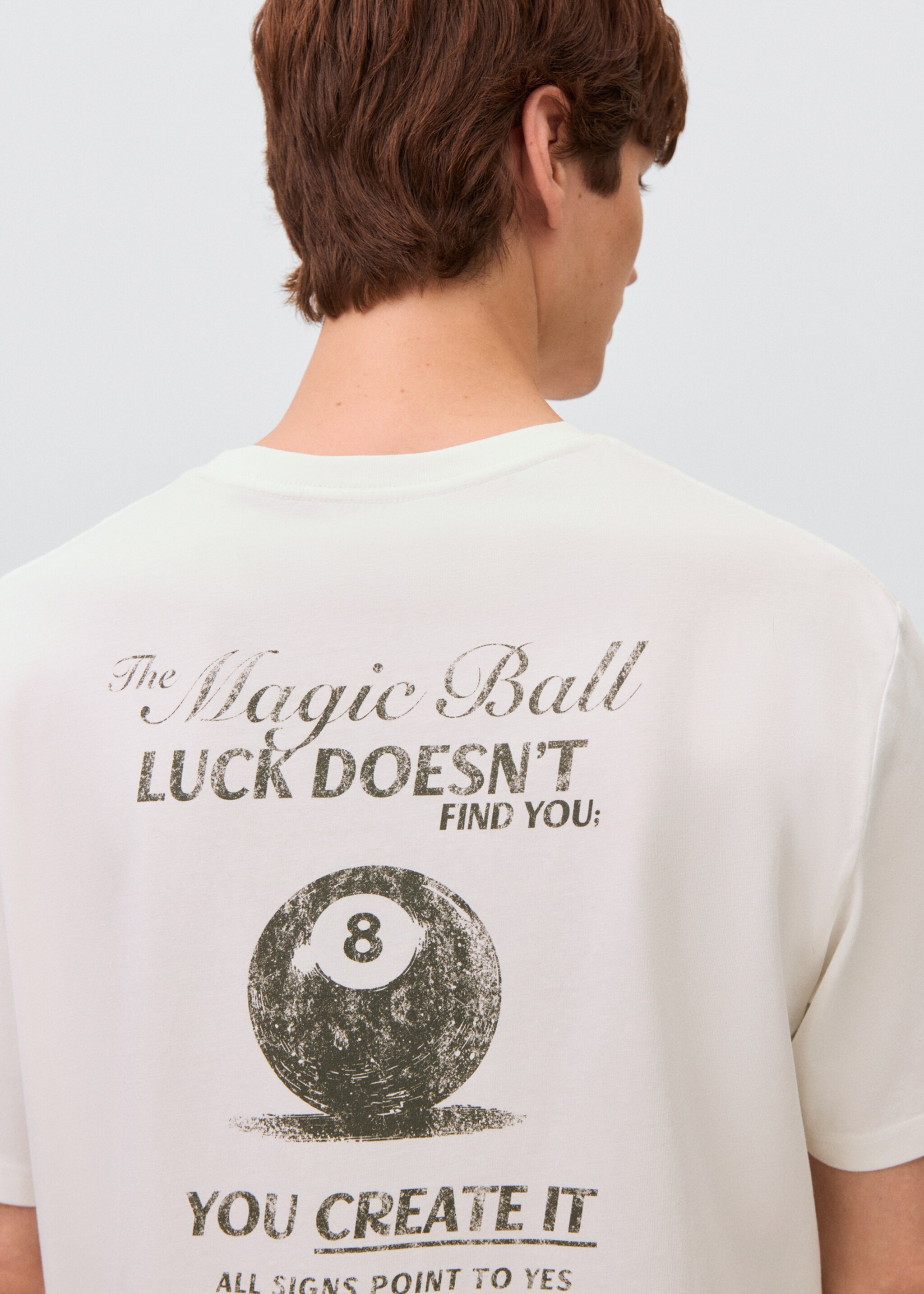 Oversized cotton t-shirt - Details of the article 6, Off White. Ref: 17025802-00.