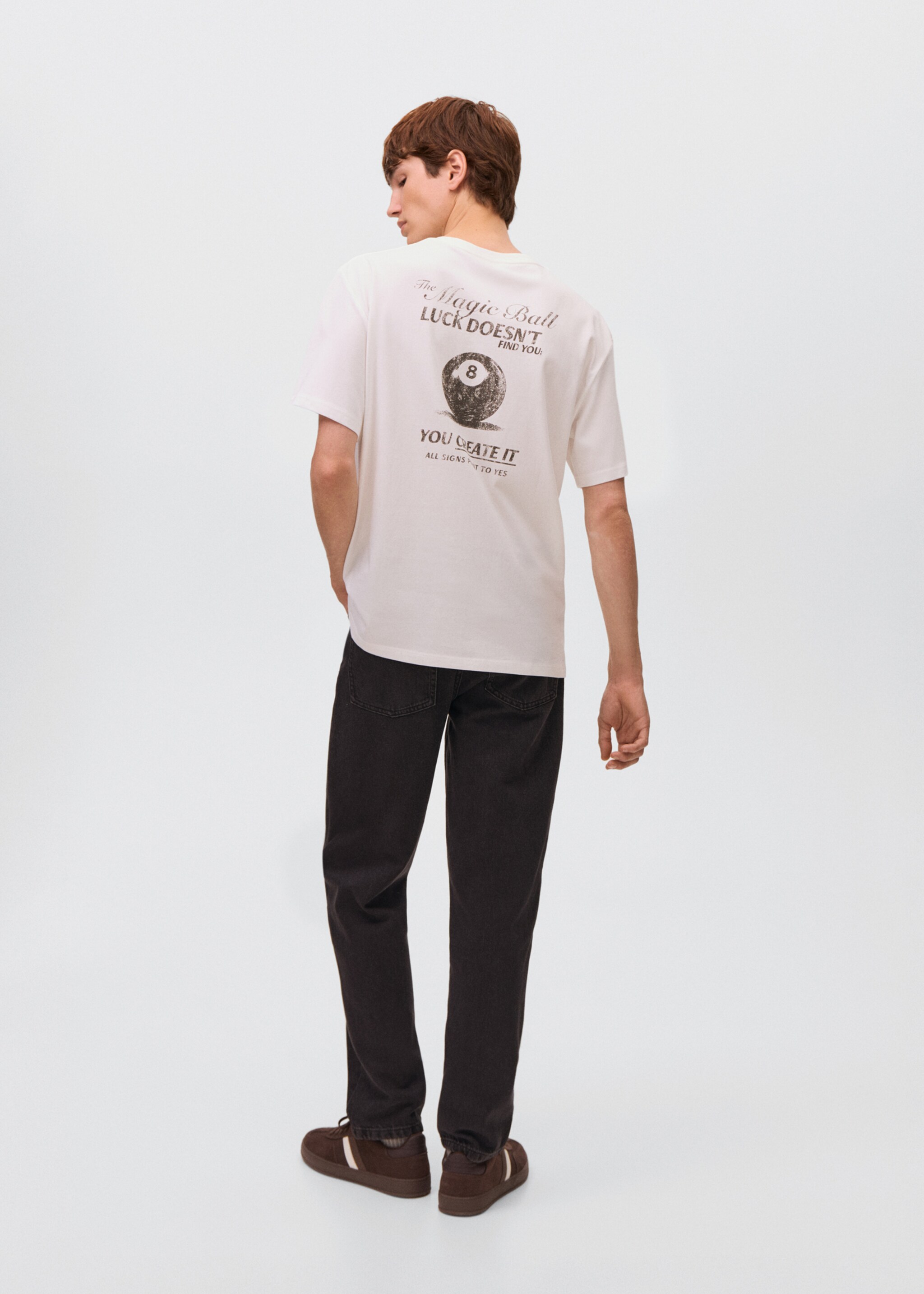 Oversized cotton t-shirt - Reverse of the article, Off White. Ref: 17025802-00.