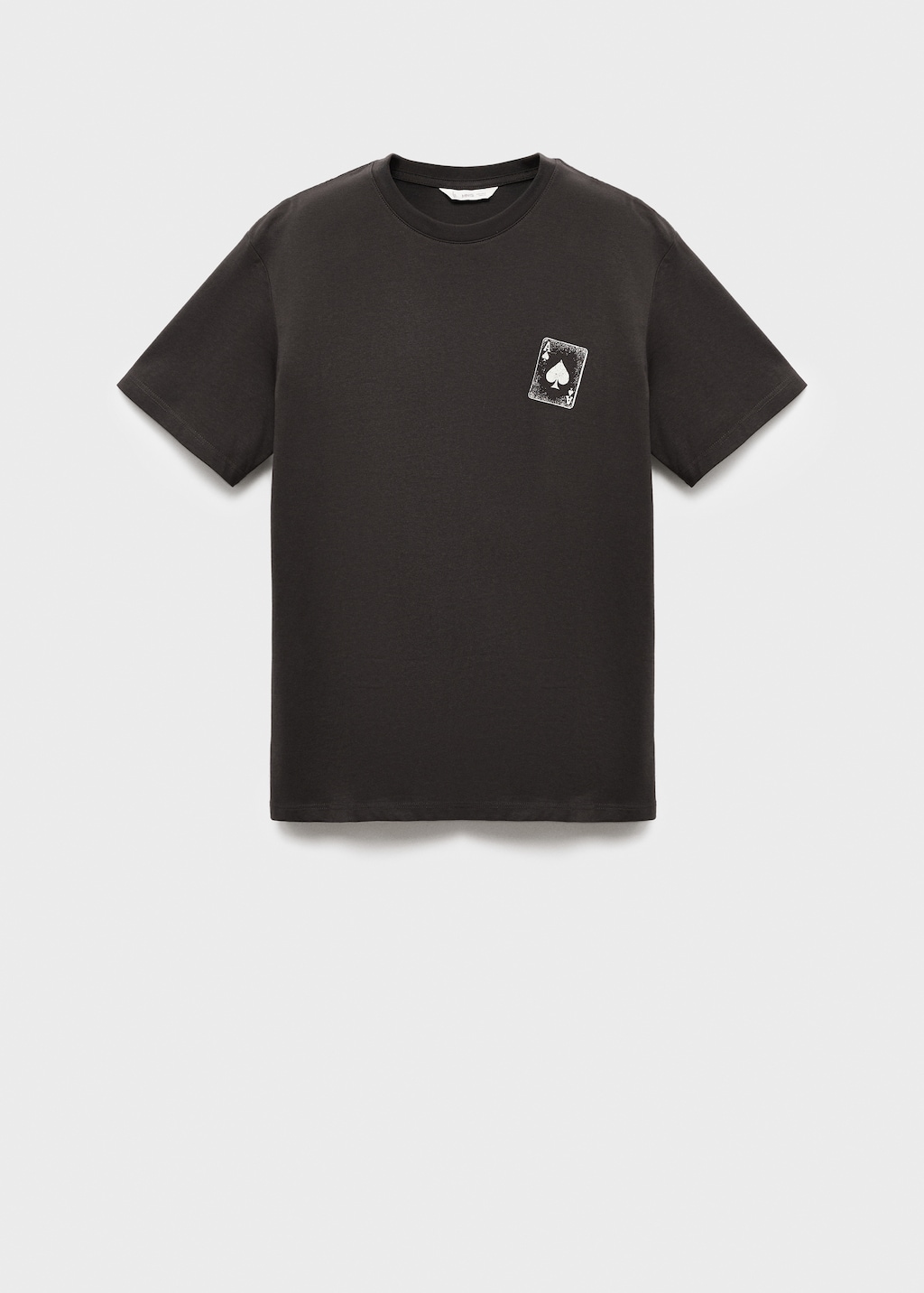 Printed cotton-blend t-shirt