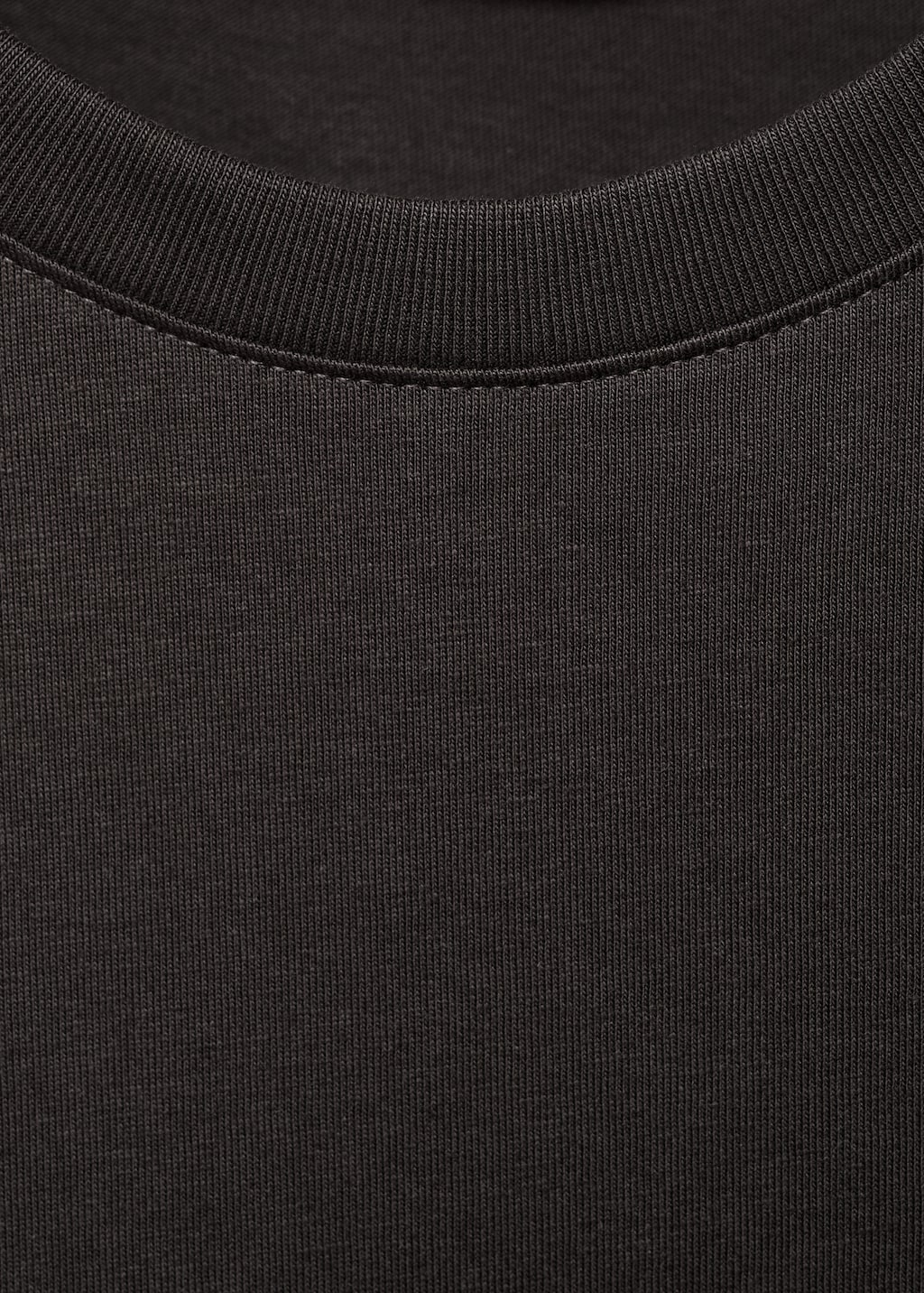 Printed cotton-blend t-shirt